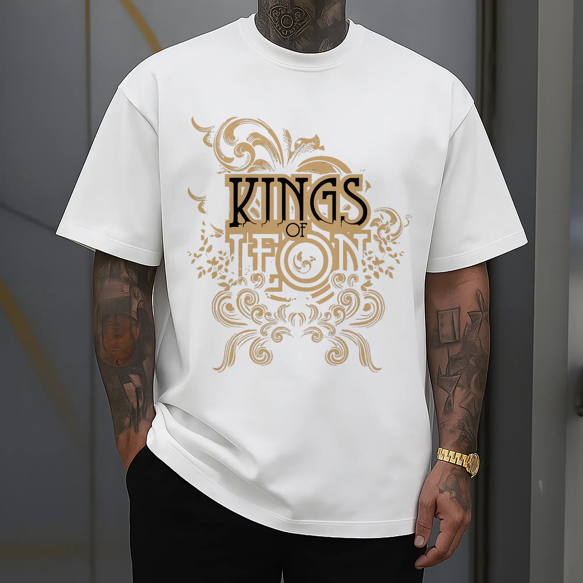 Kings of Leon Vintage Ornate Rock DIY