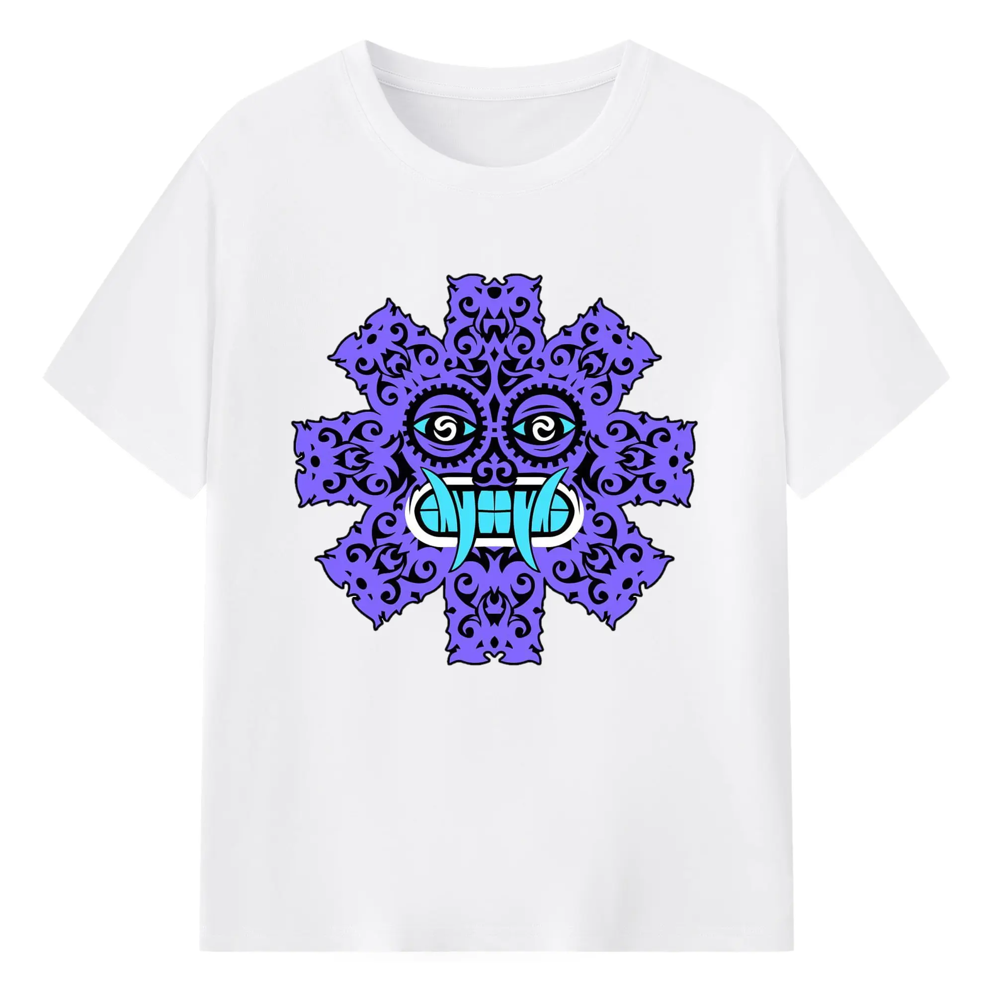 Red Hot Chili Peppers Psychedelic Tribal Totem DIY - 180g Cotton T-Shirt With Front Heat Transfer Print – Soft, Lightweight, Fitted Design – Comfortable Casual Wear For Sports & Everyday Use