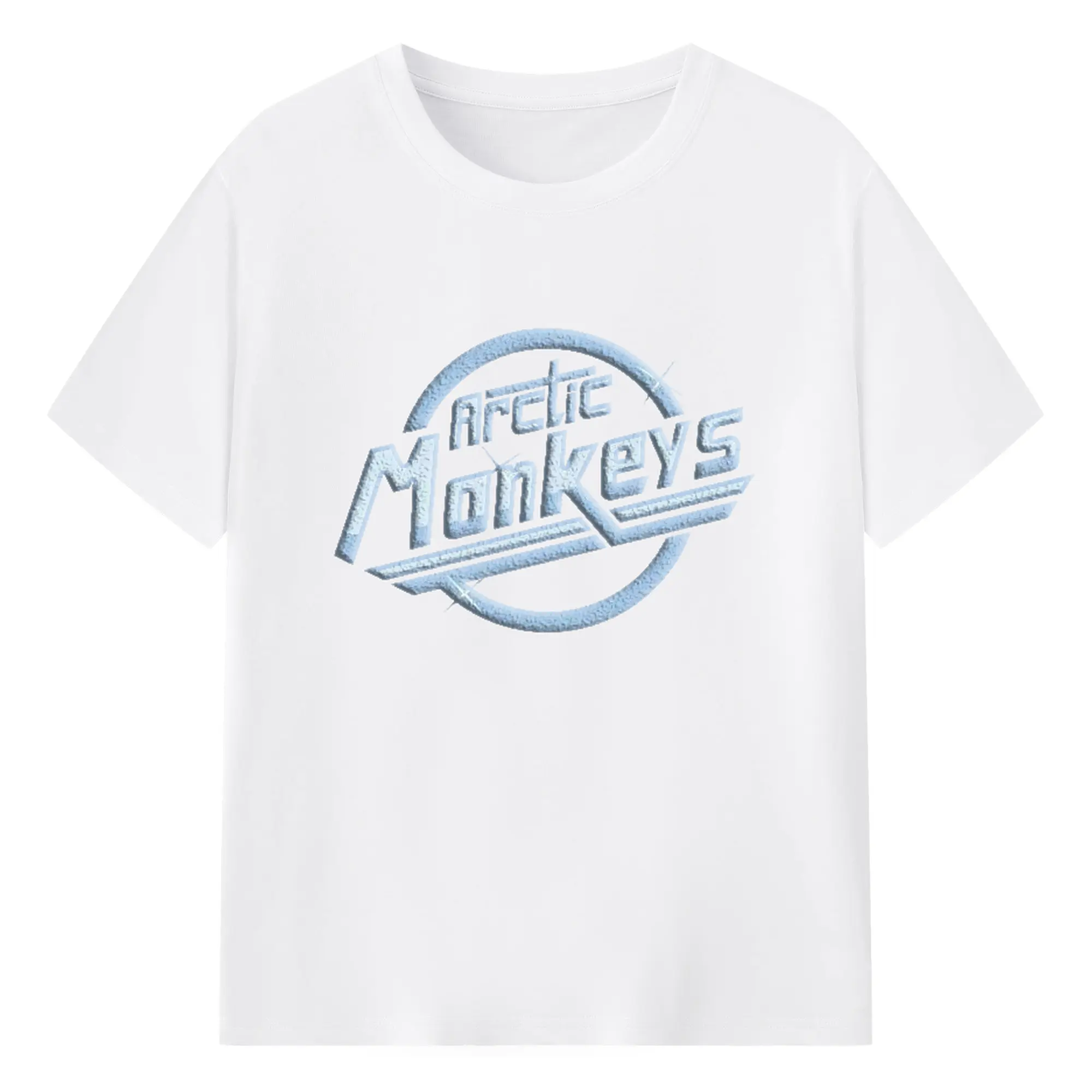 Arctic Monkeys Indie Rock Logo DIY - 180g Cotton T-Shirt With Front Heat Transfer Print – Soft, Lightweight, Fitted Design – Comfortable Casual Wear For Sports & Everyday Use