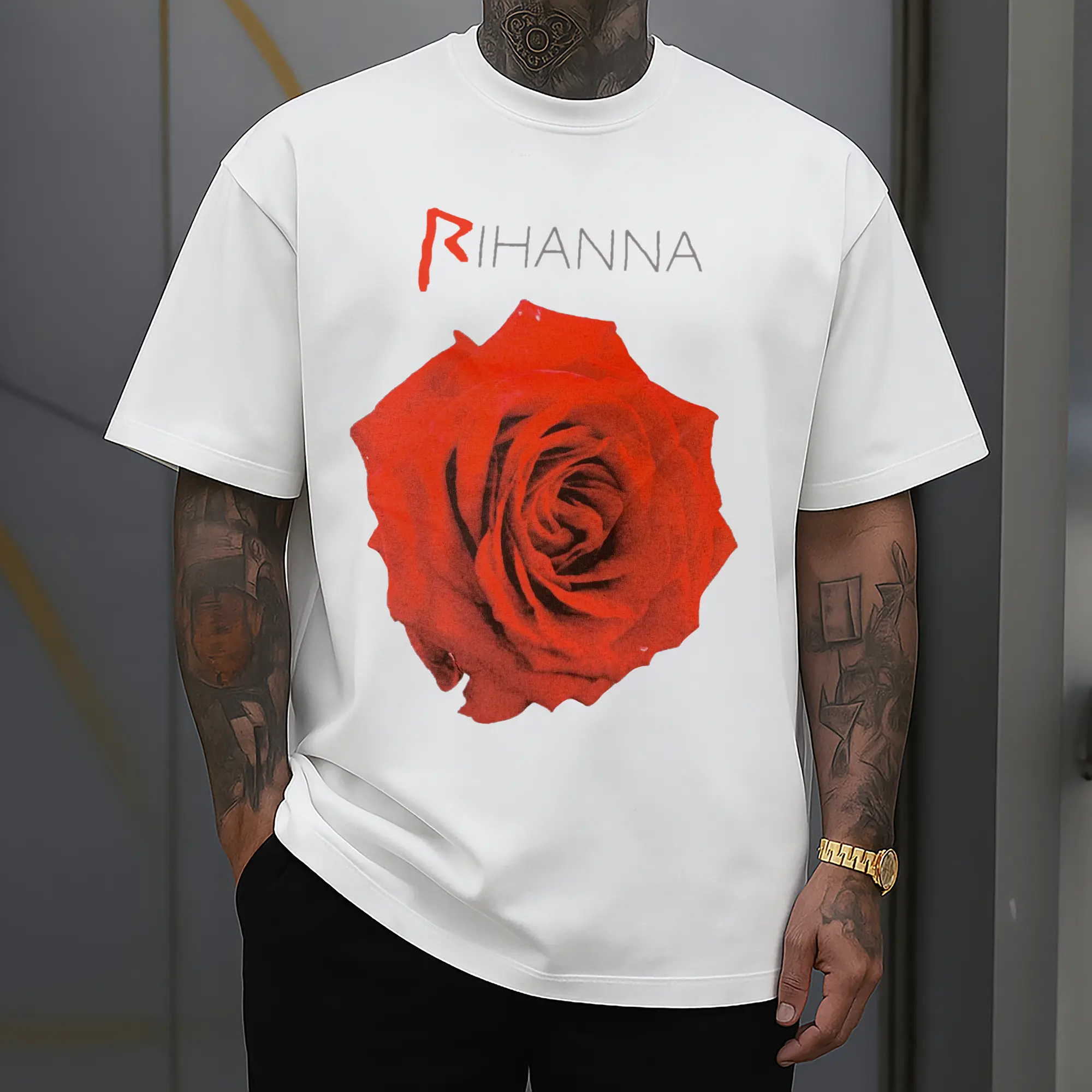 Rihanna Red Rose Romantic DIY