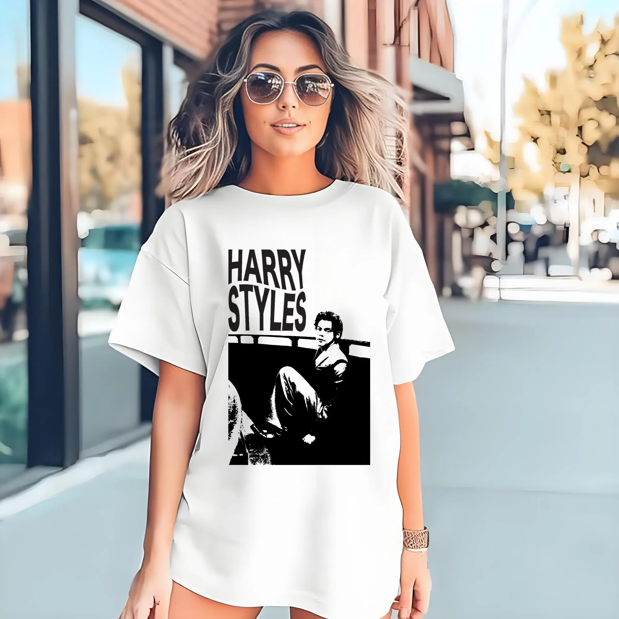 Harry Styles Black And White Retro Art Style DIY
