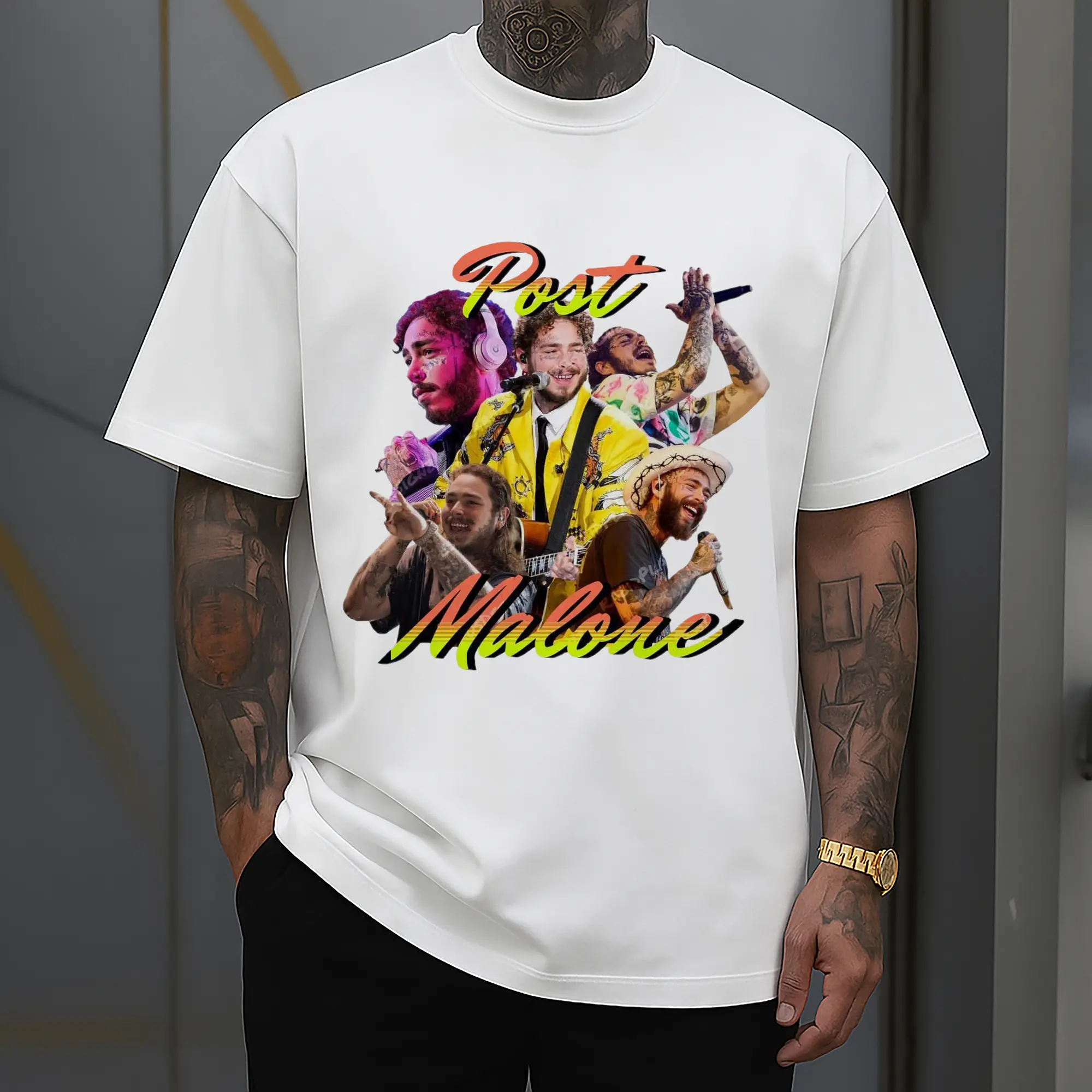 Post Malone Colorful Collage DIY