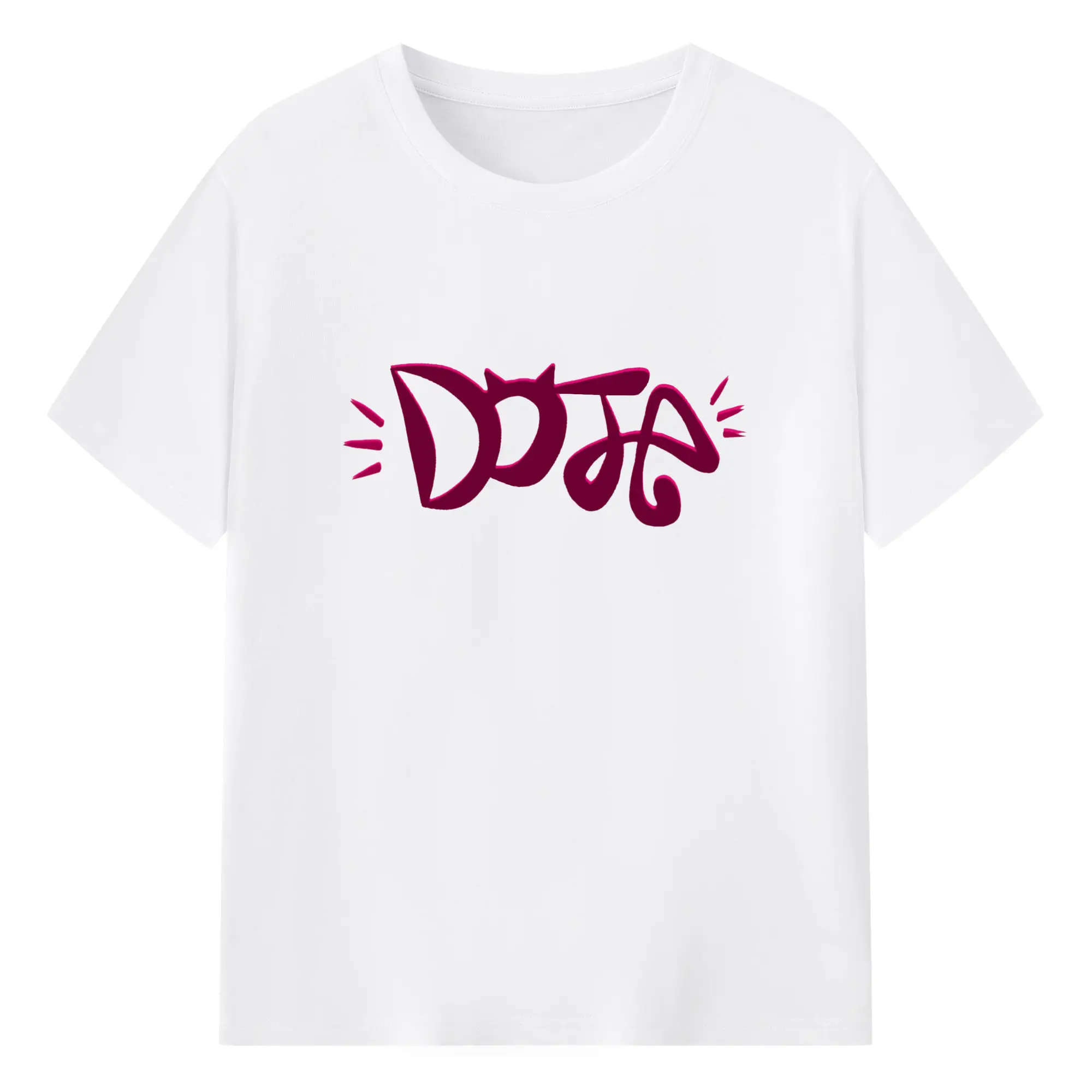 Doja Cat Pop Music Fandom Logo DIY - 180g Cotton T-Shirt With Front Heat Transfer Print – Soft, Lightweight, Fitted Design – Comfortable Casual Wear For Sports & Everyday Use