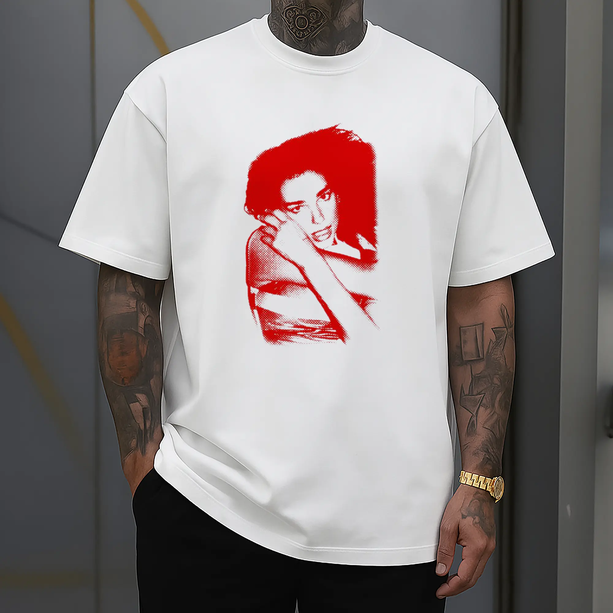 Dua Lipa Red Pop Art DIY