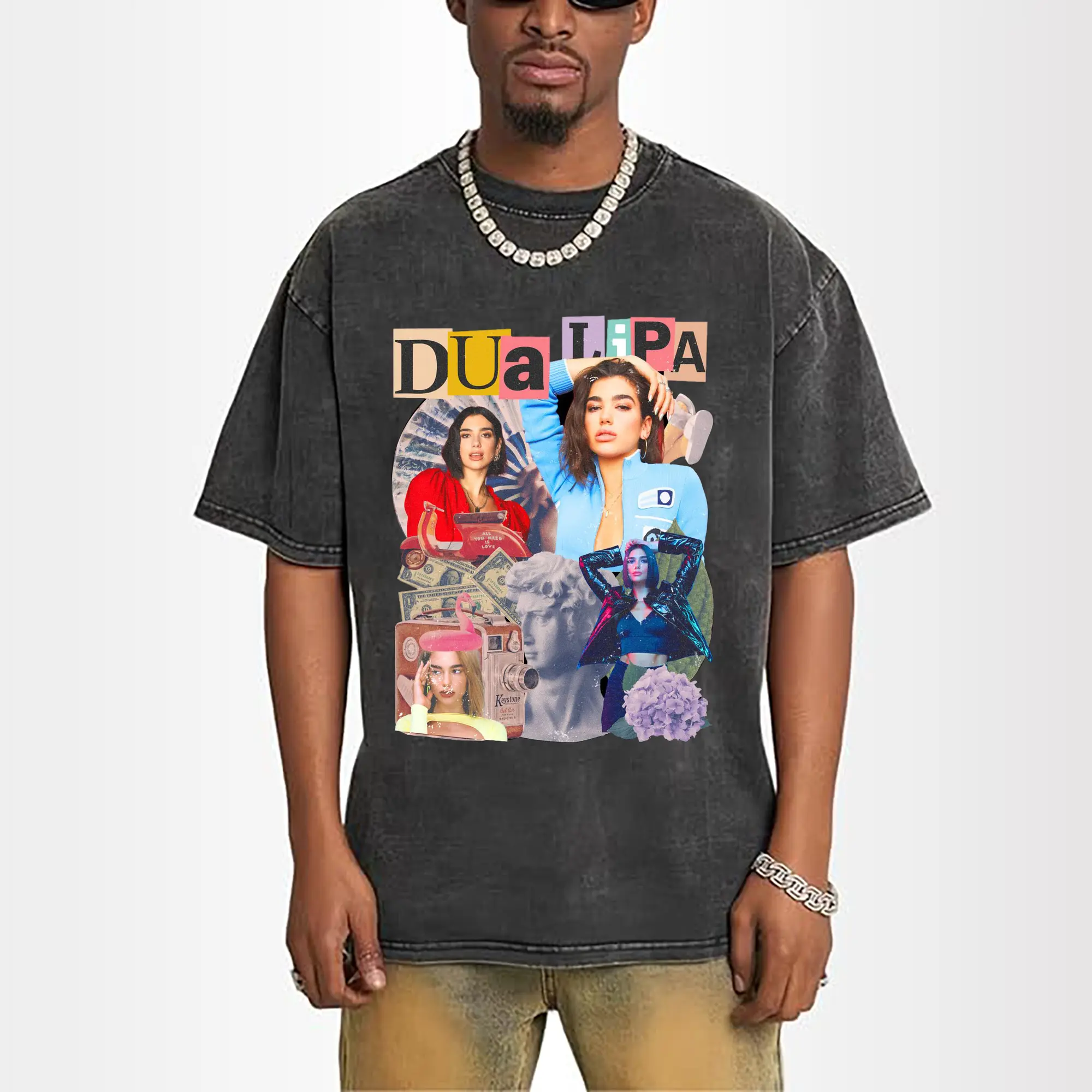 Dua Lipa Vintage Collage Pop Music DIY