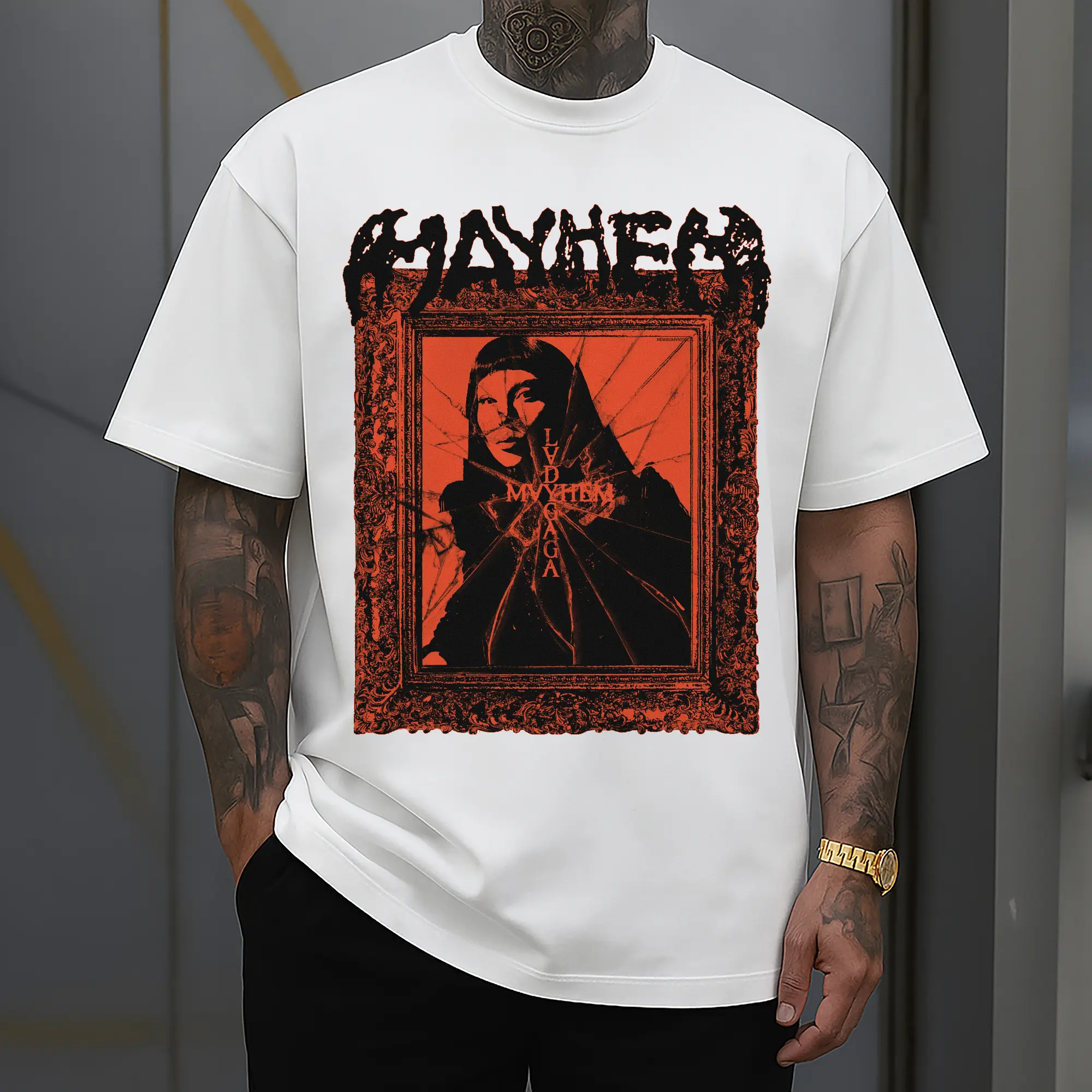 Lady Gaga Mayhem Retro Art Broken Frame DIY