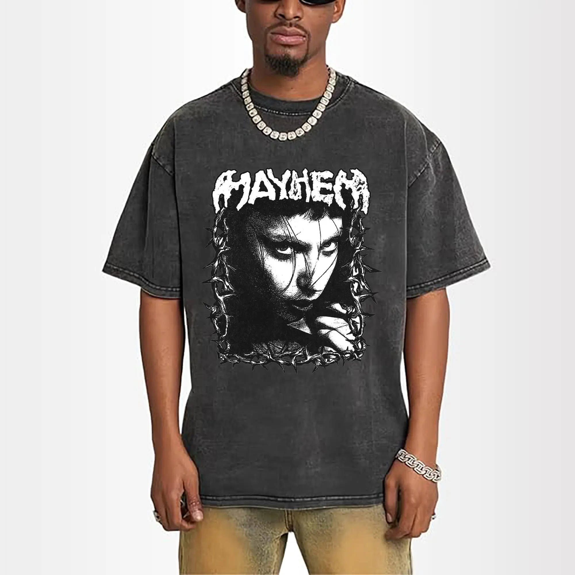 Lady Gaga “MAYHEM” Thorn Border  Art DIY