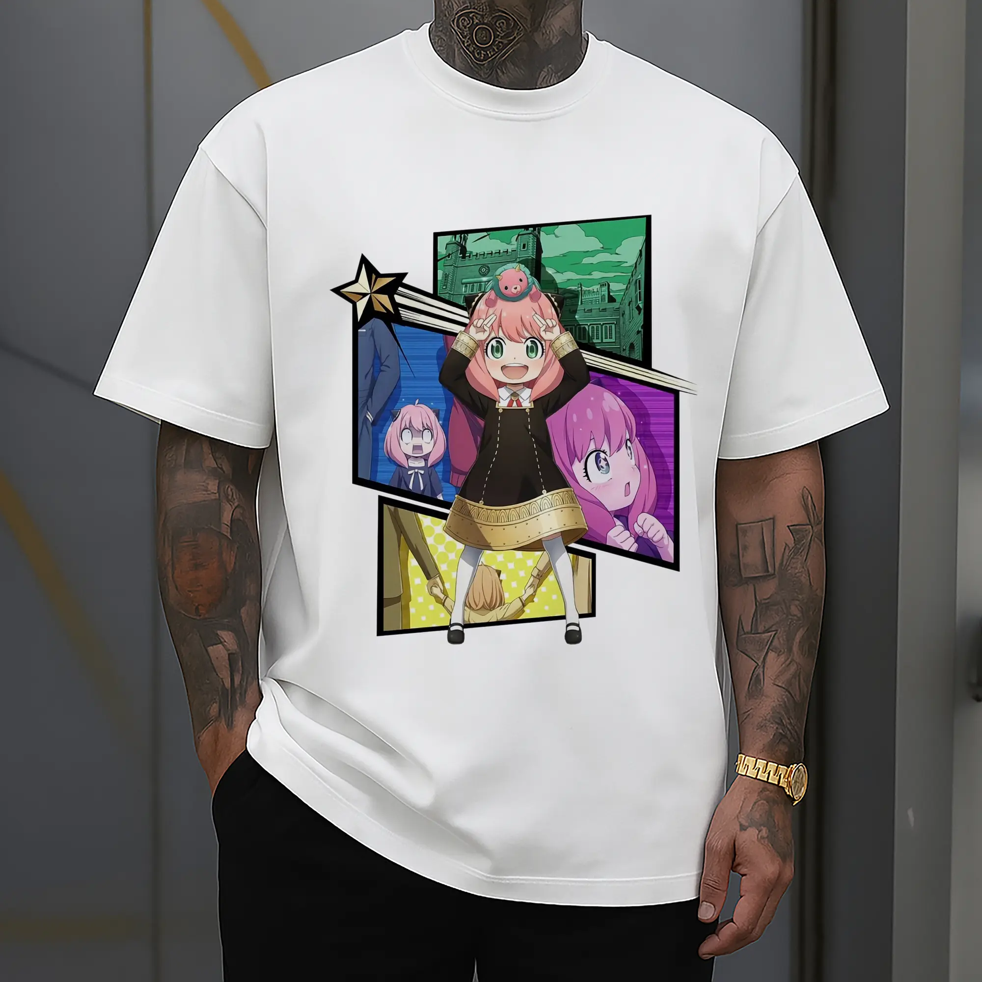 Spy×Family Anya Forger Kawaii Collage DIY Shirt