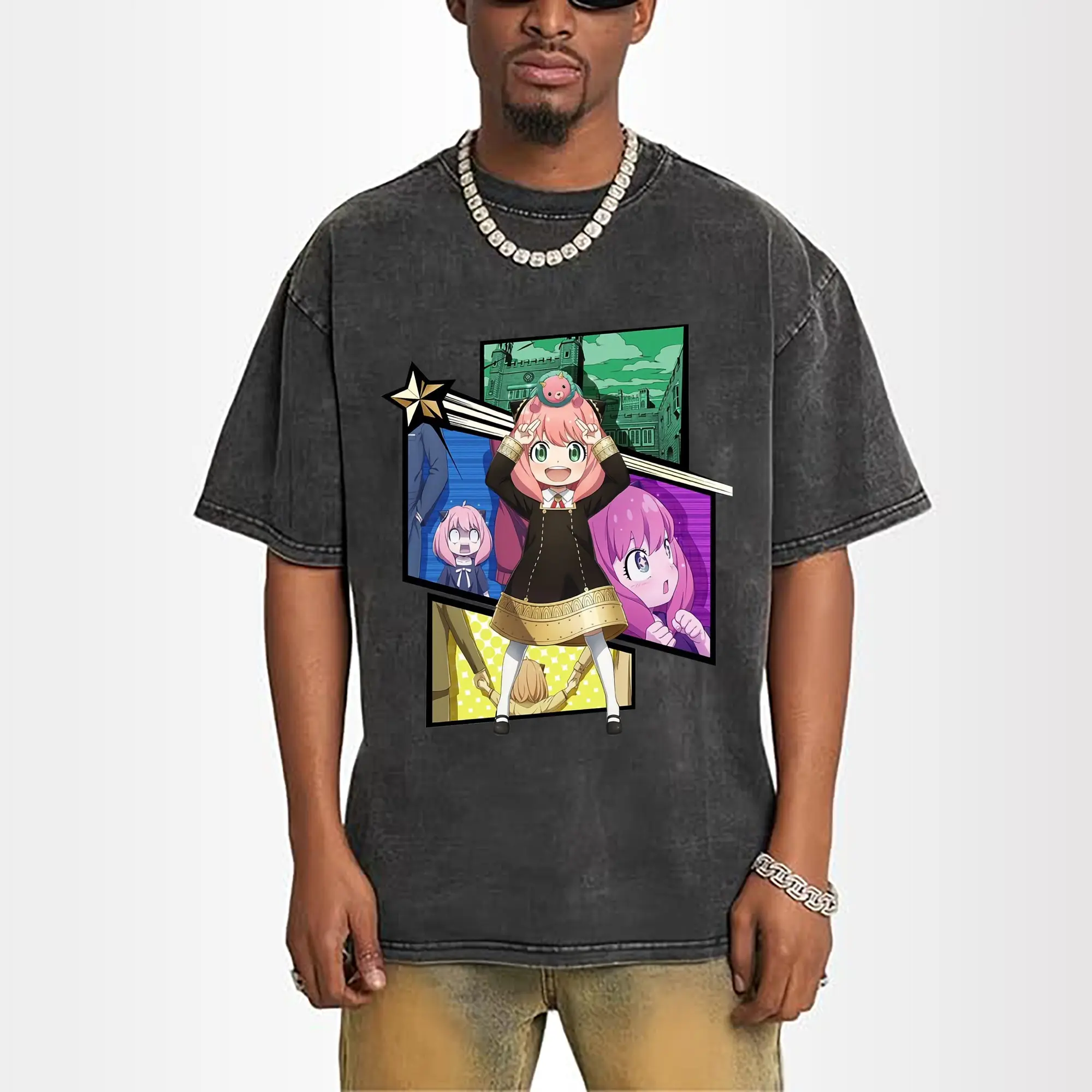 Spy×Family Anya Forger Kawaii Collage DIY Shirt