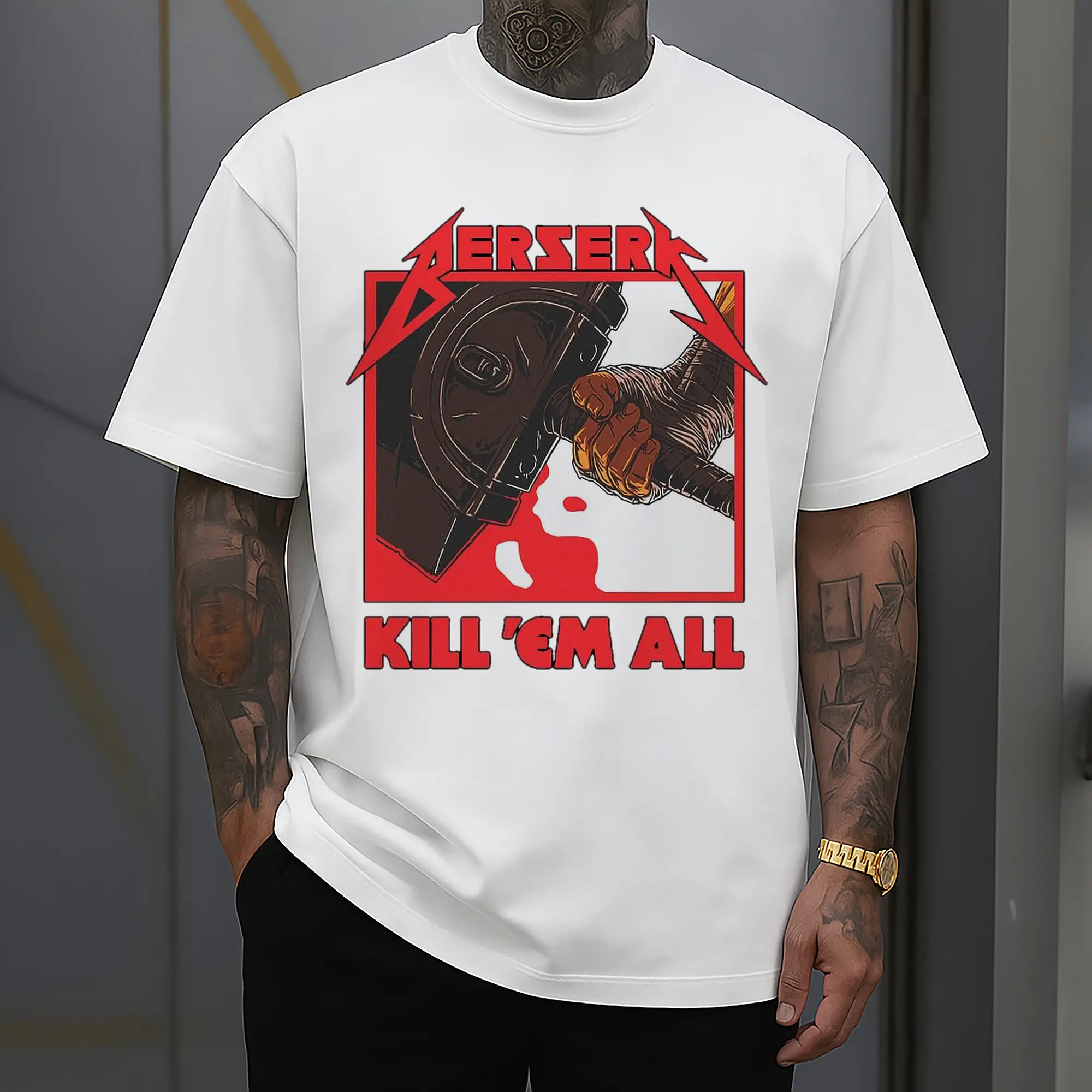 Berserk Dark Fantasy Kill 'Em All DIY