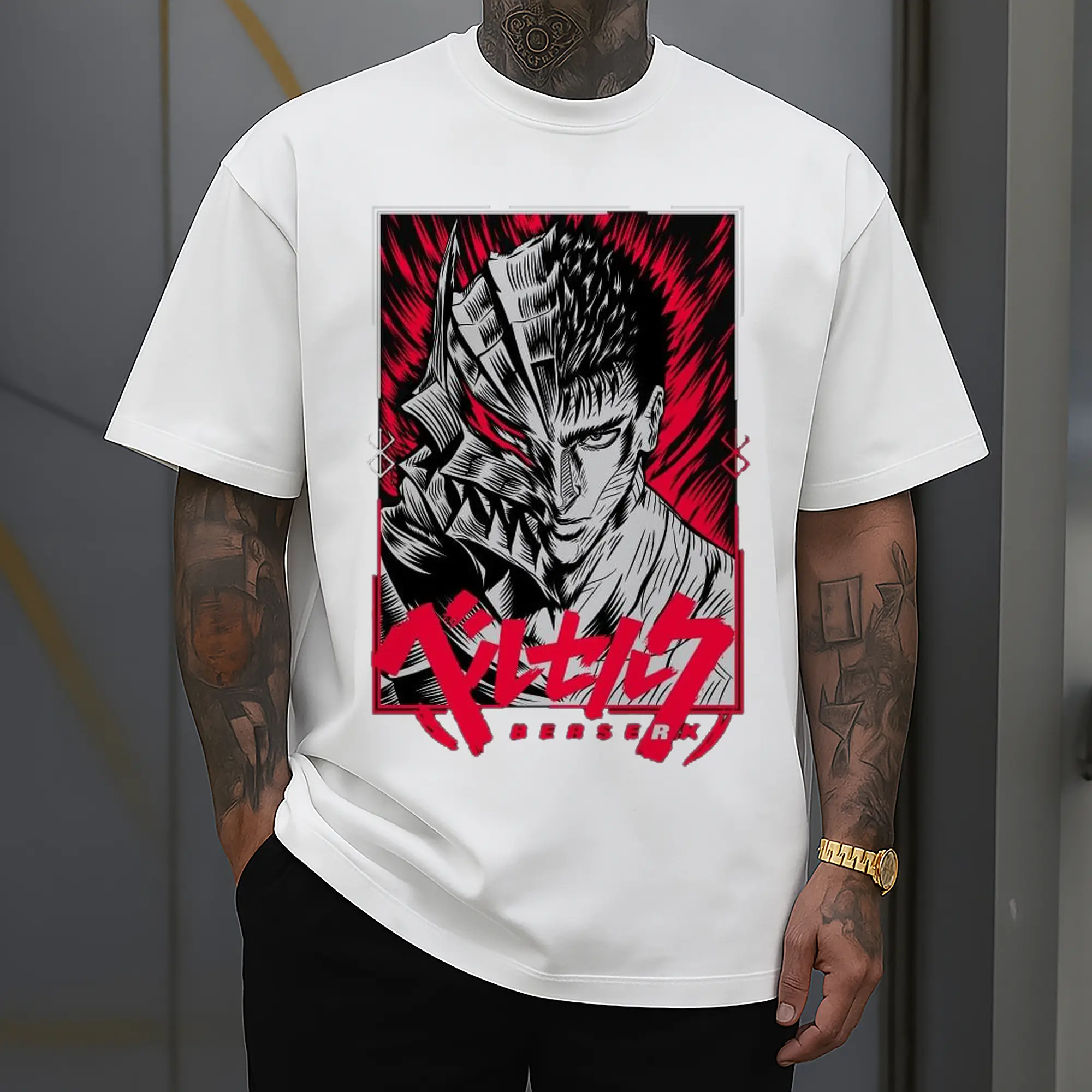 Berserk Guts Inverted Punk Dark Fantasy DIY