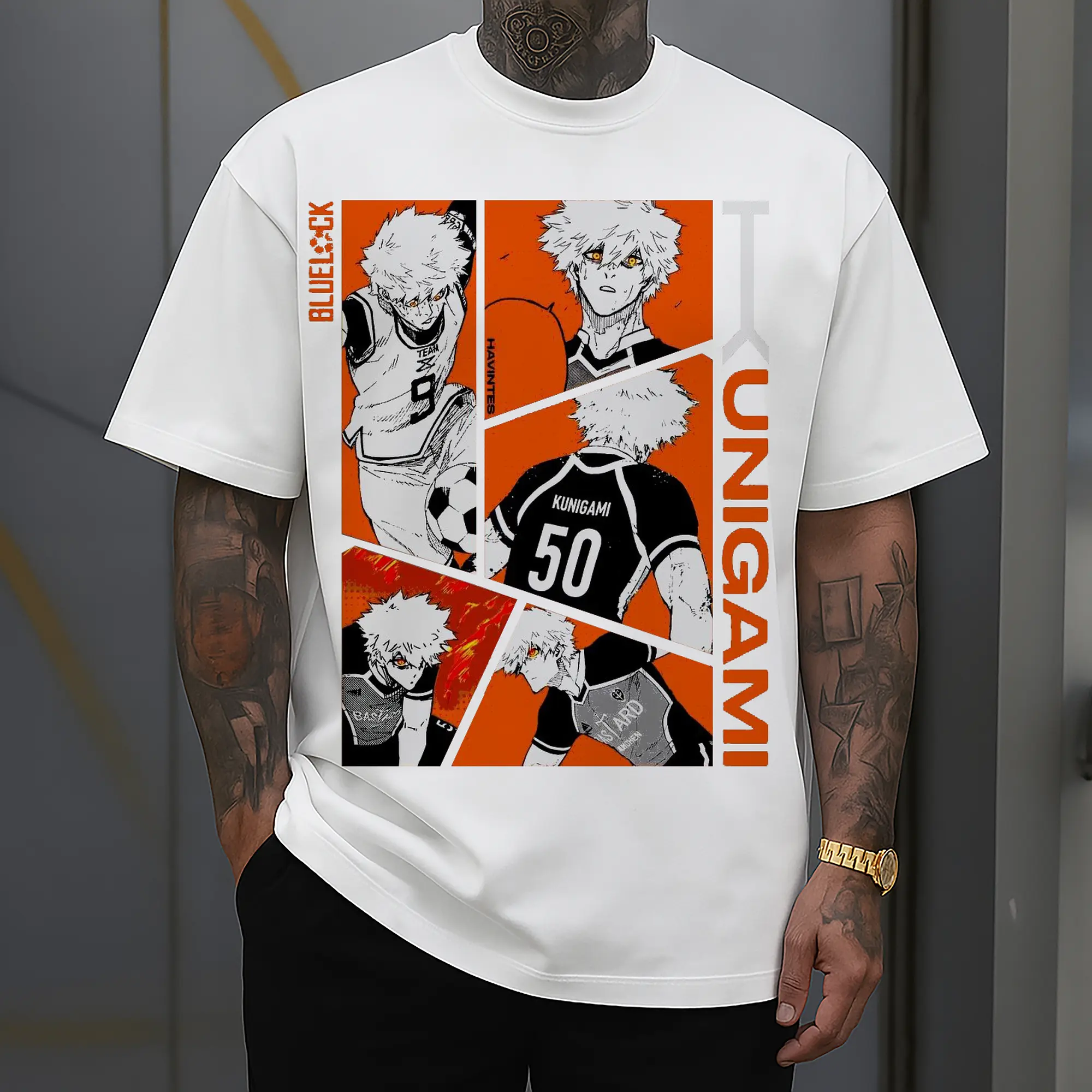 Blue Lock Kunigami Manga Panels DIY Shirt