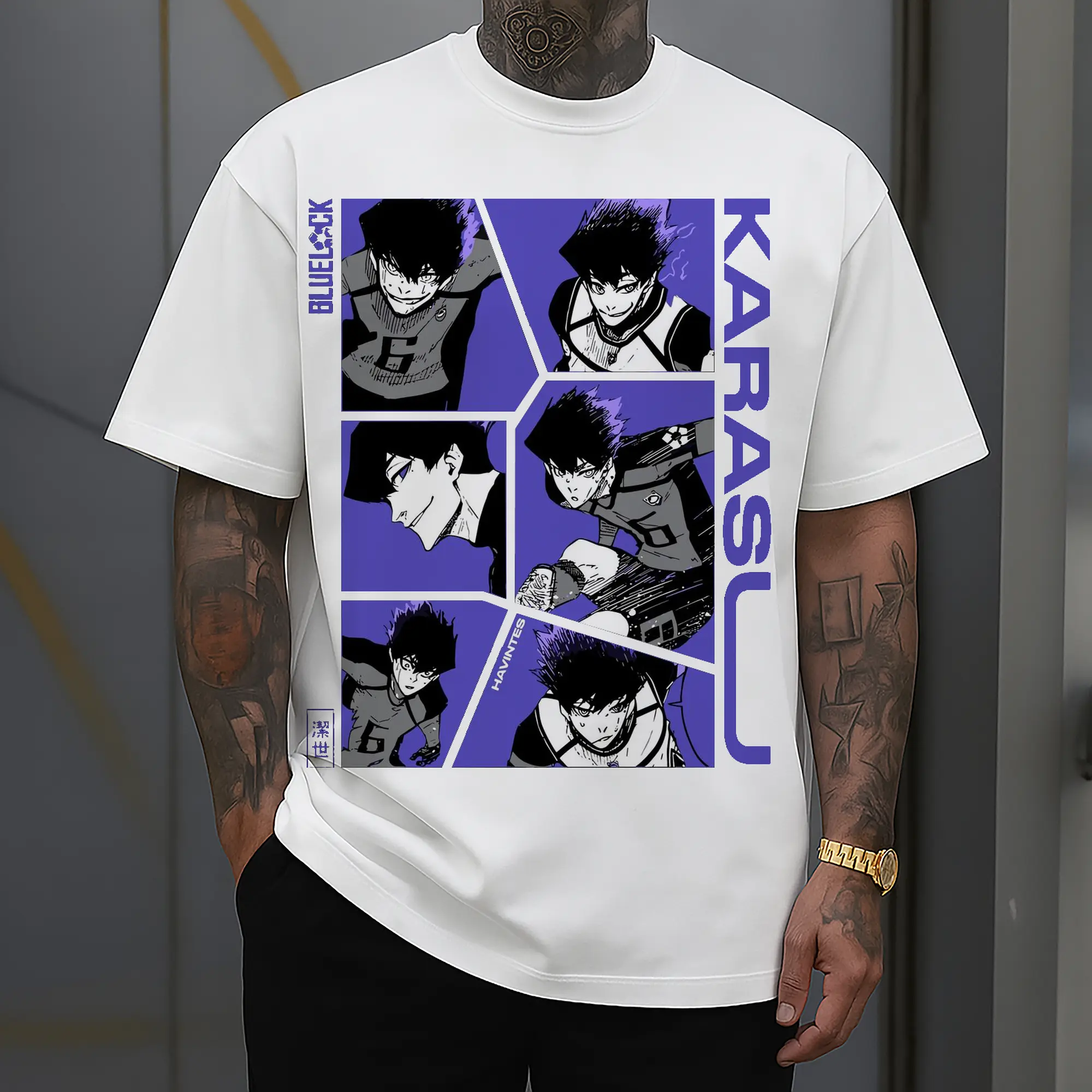 Blue Lock Karasu Manga Panels DIY Shirt