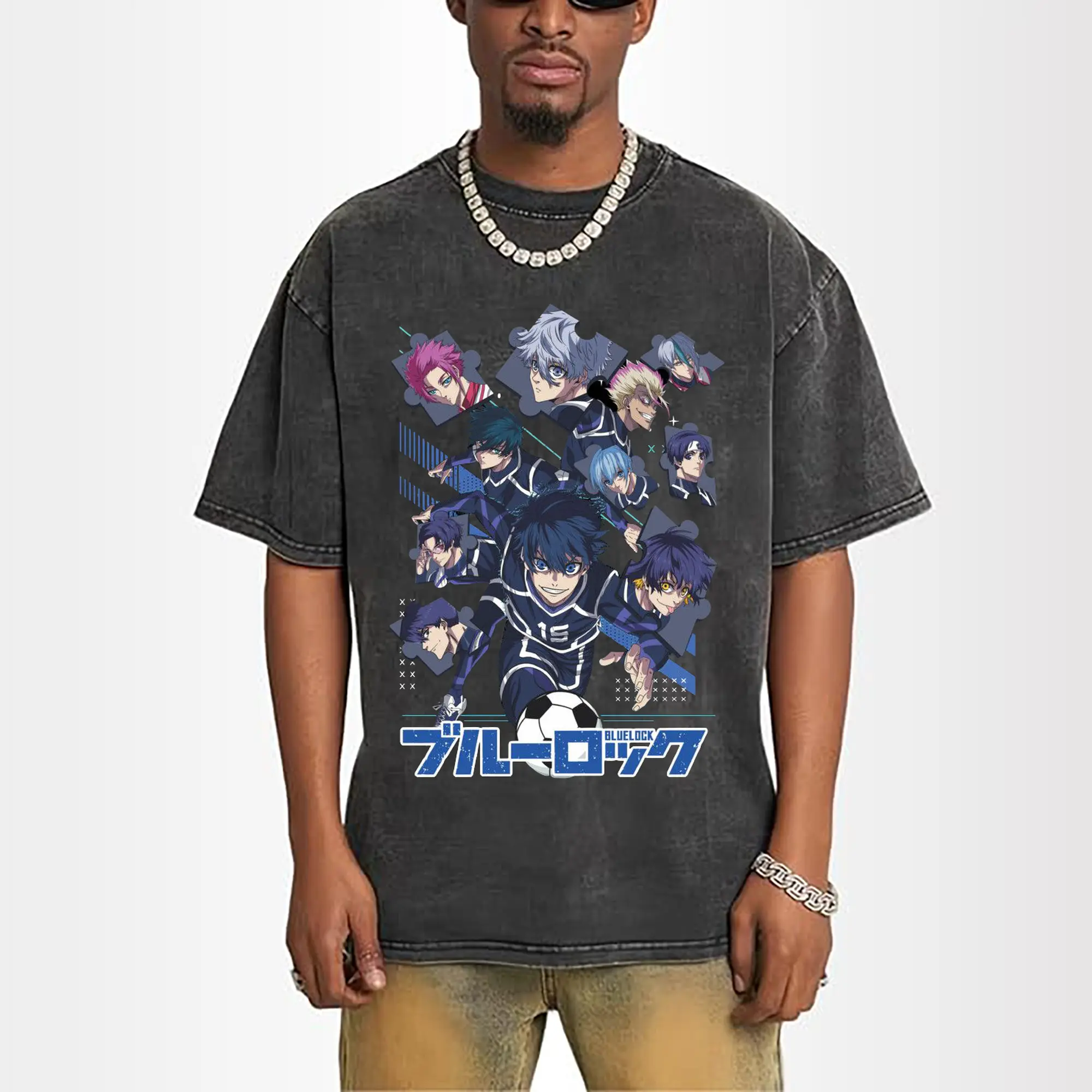 Blue Lock Group Characters Puzzle Style DIY Shirt