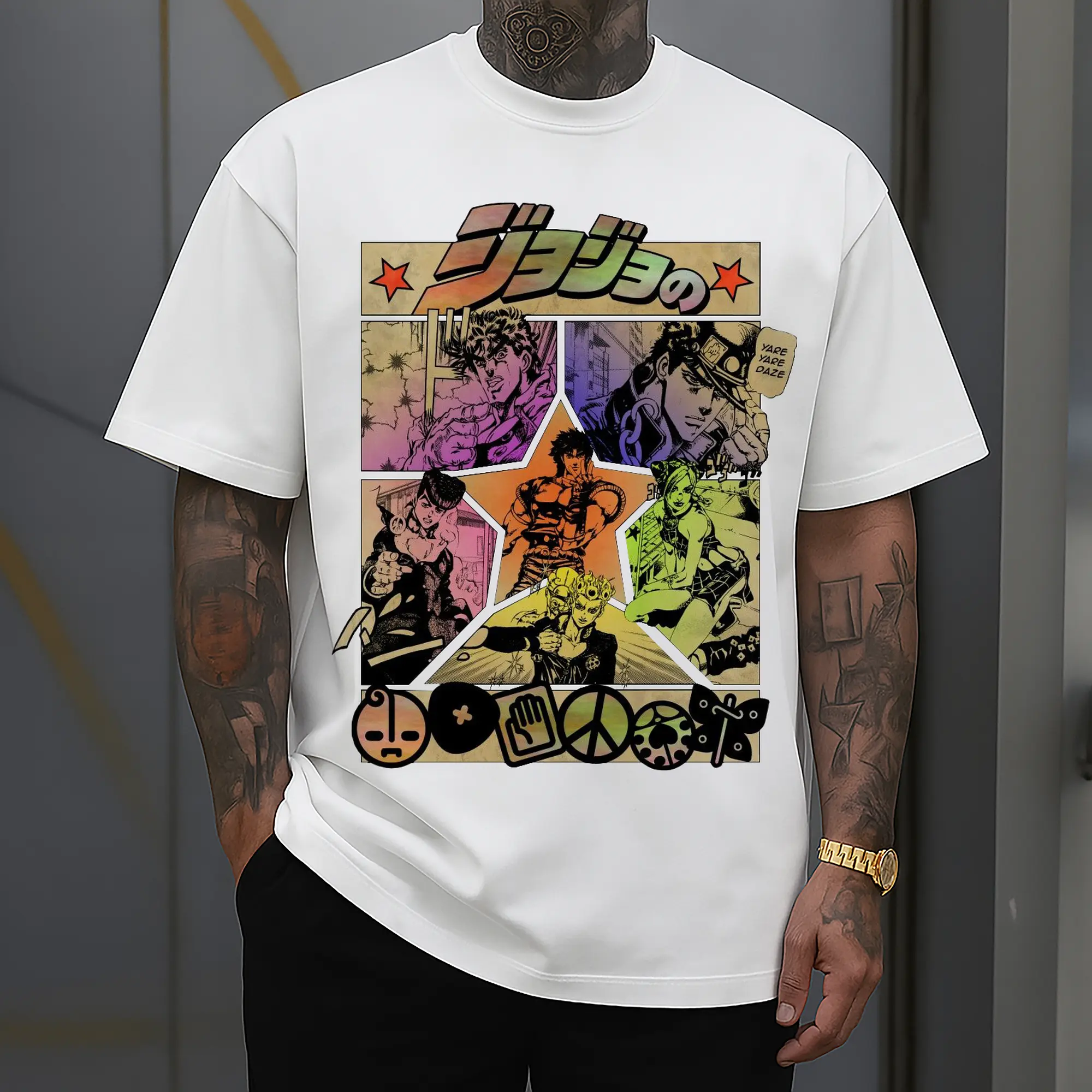 JoJo's Bizarre Adventure Vintage Manga Collage DIY