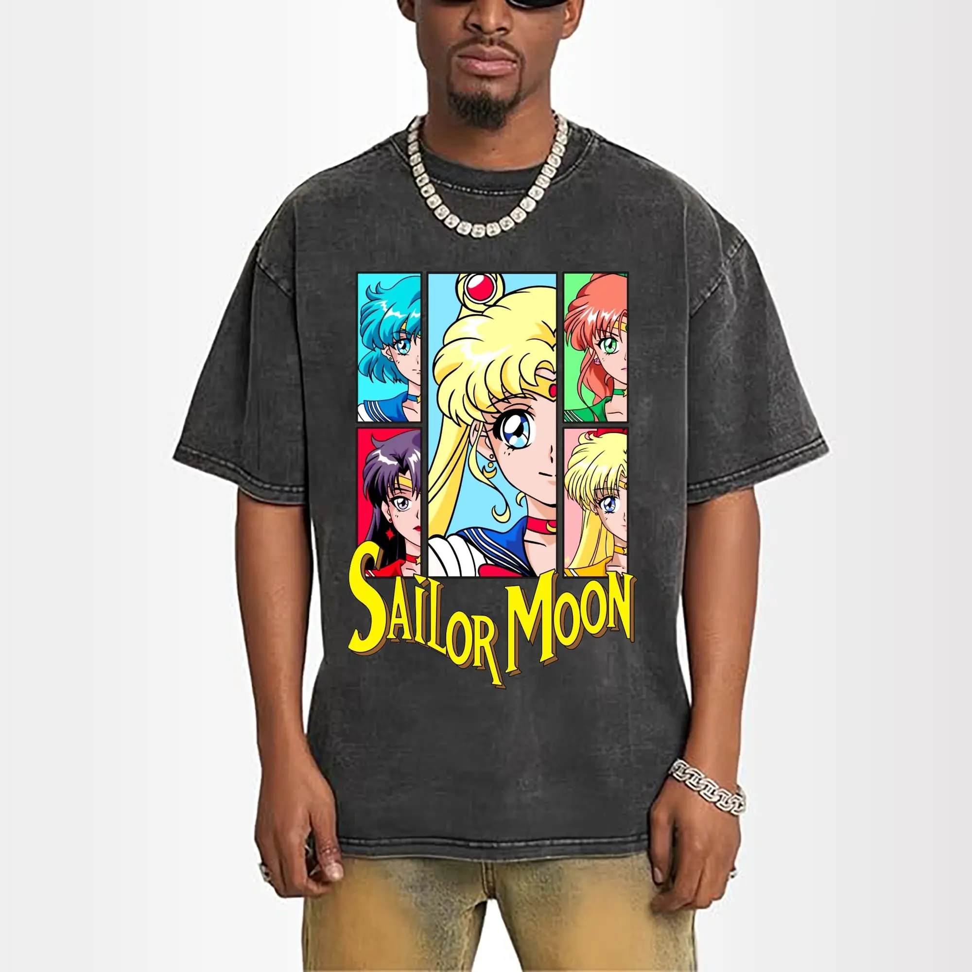Sailor Moon Group Characters Classic Anime DIY Shirt