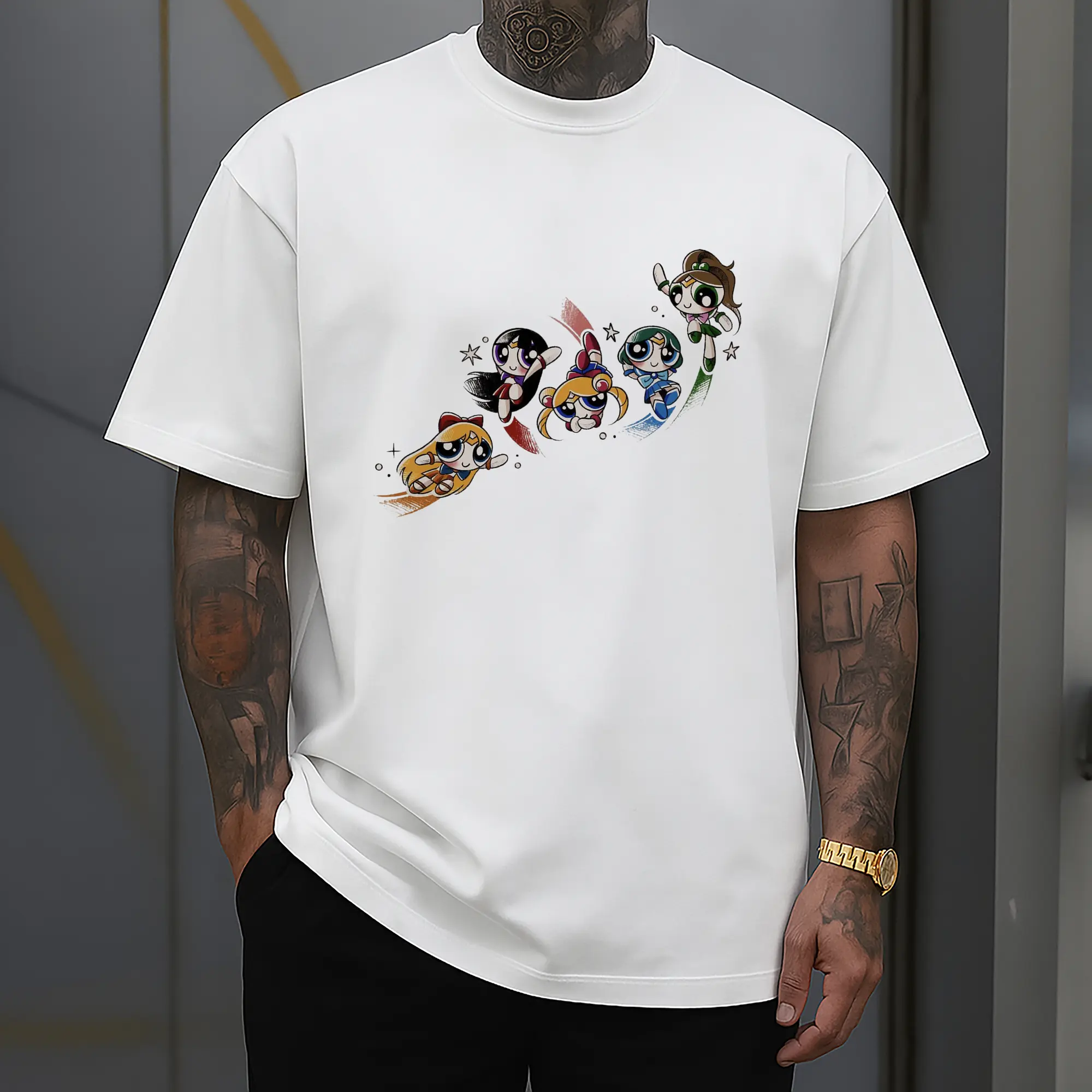 The Powerpuff Girls x Sailor Moon Crossover DIY Shirt