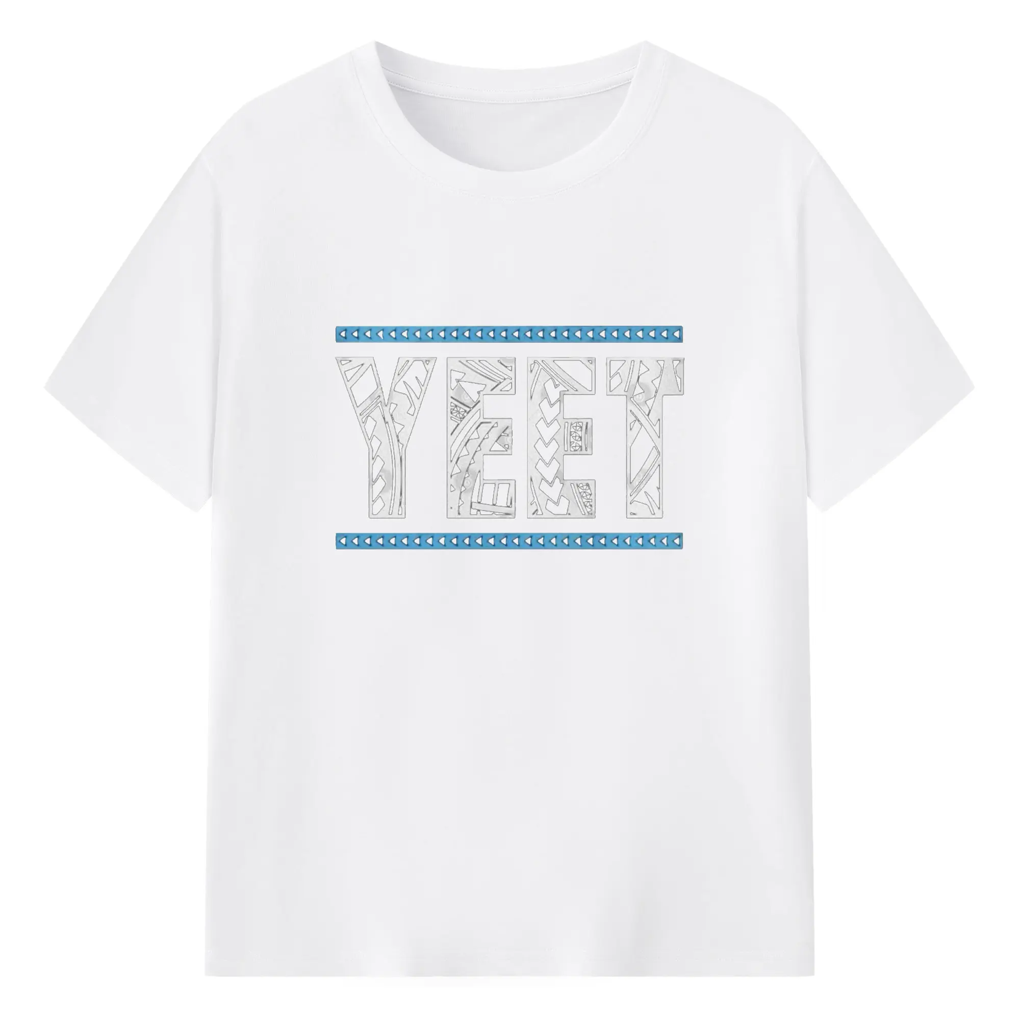Jey Uso “YEET Geometric Art” Street DIY Shirt - 180g Cotton T-Shirt With Front Heat Transfer Print – Soft, Lightweight, Fitted Design – Comfortable Casual Wear For Sports & Everyday Use
