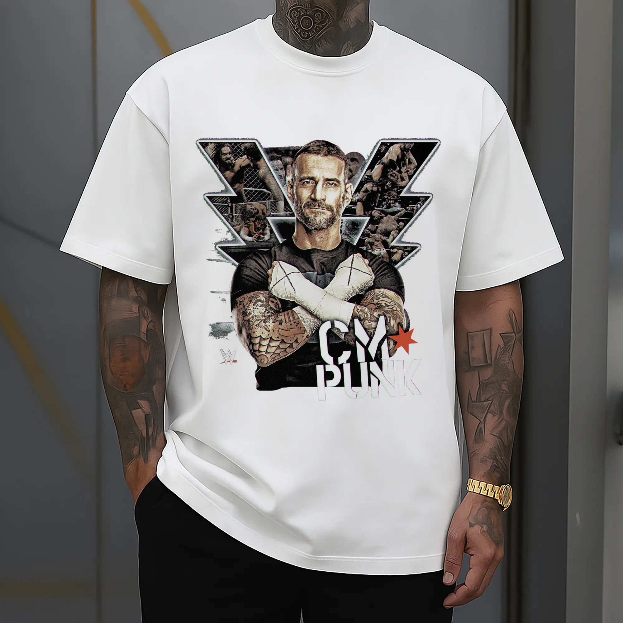 CM Punk WWE Wrestling Legend DIY Shirt