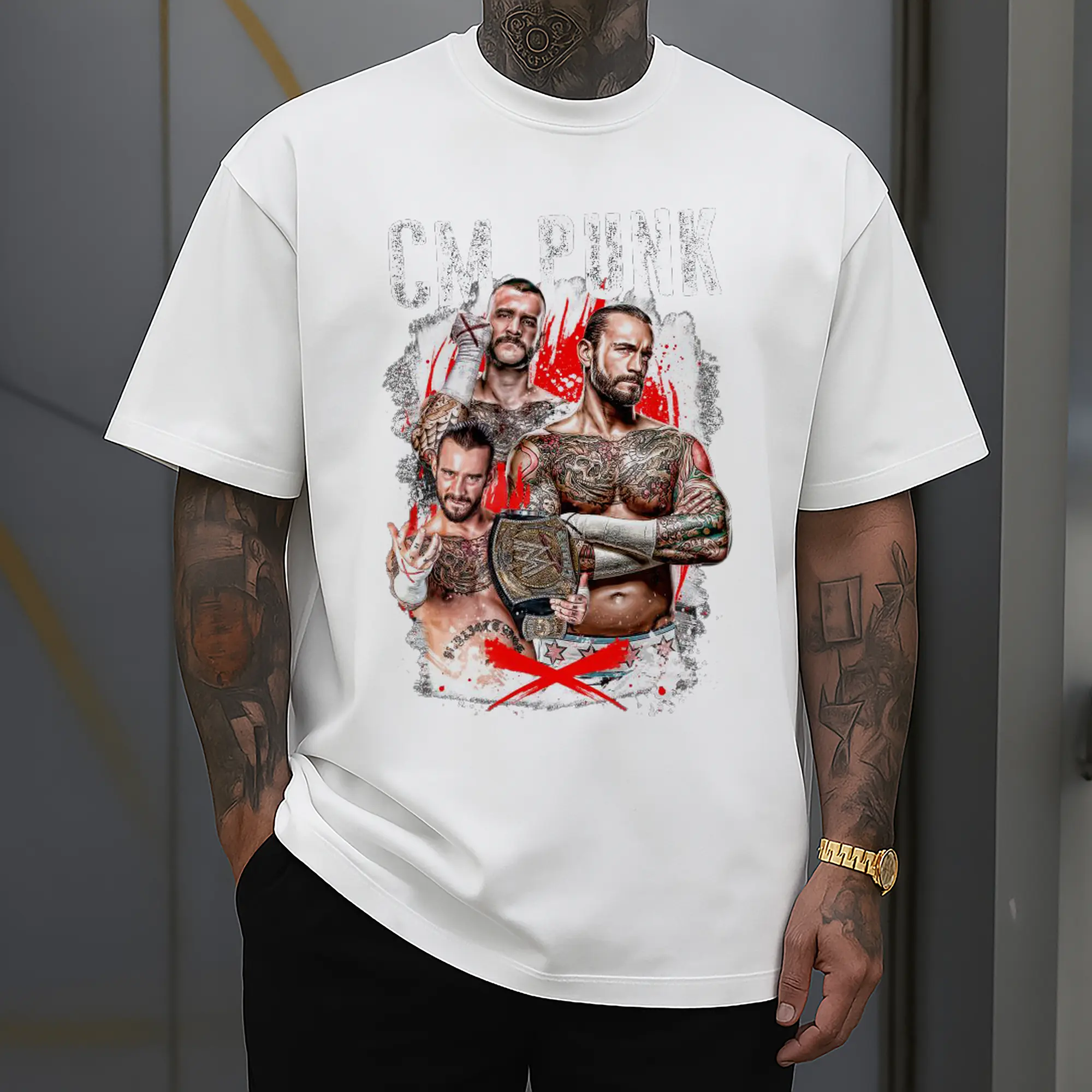 CM Punk WWE Hardcore Wrestling Legend DIY Shirt
