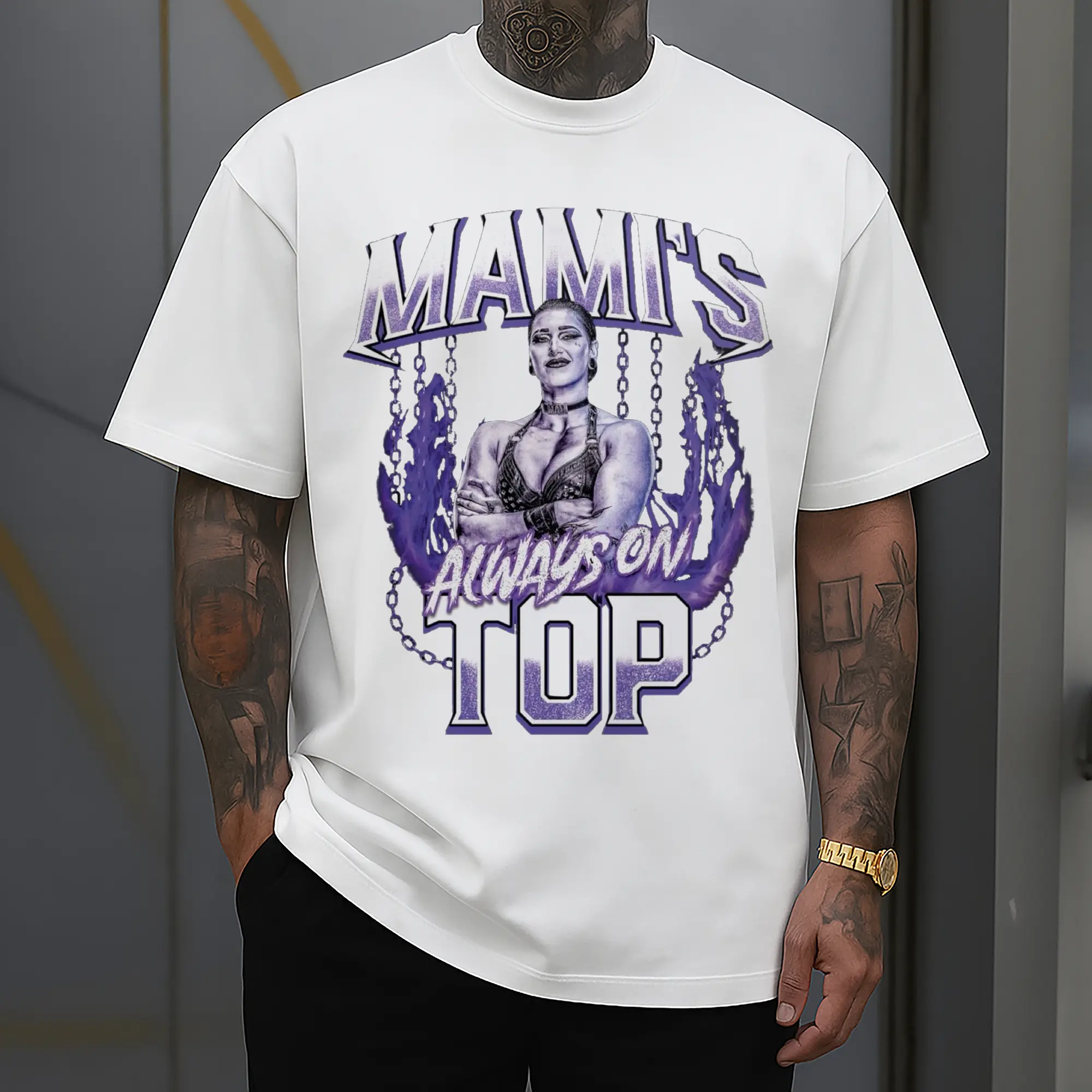 “WWE Mami's Always On Top Hardcore Style” DIY Shirt