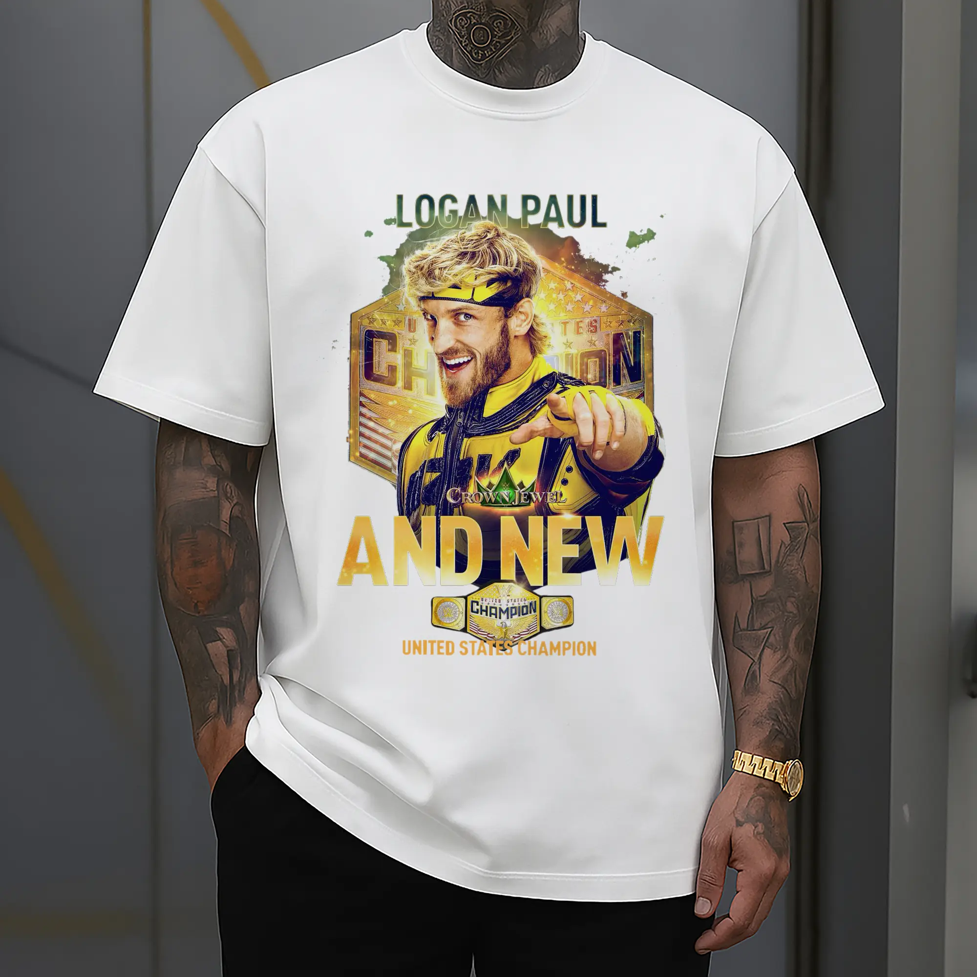 Logan Paul WWE United States Champion DIY Shirt