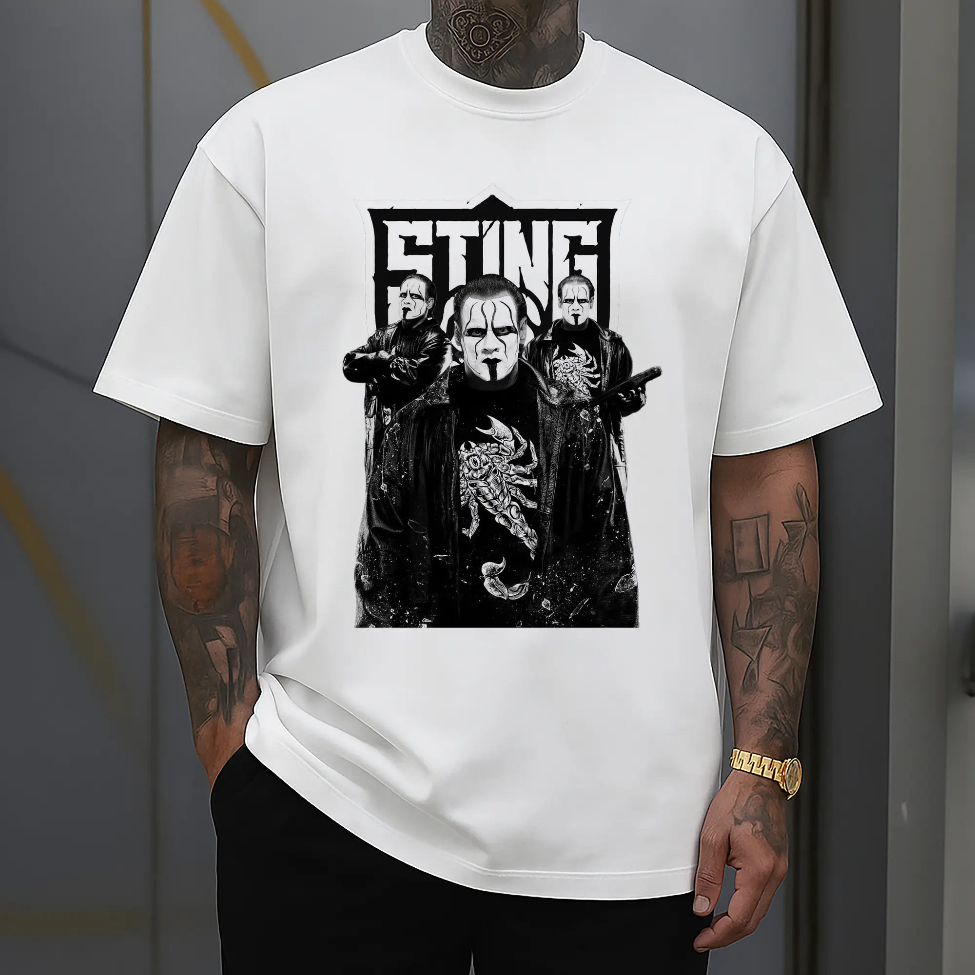 Sting WWE Dark Hardcore Wrestling Legend DIY Shirt