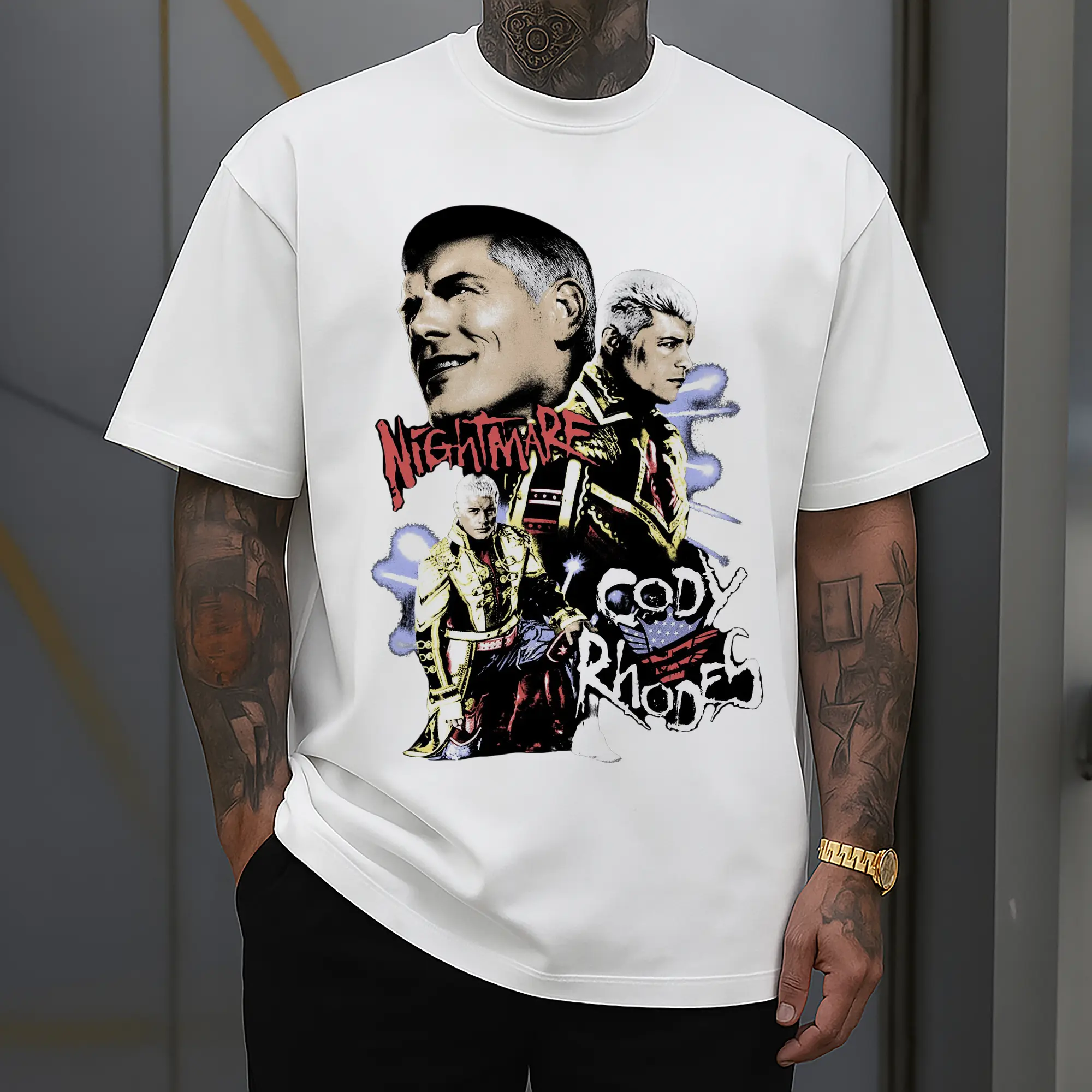 “Cody Rhodes WWE Nightmare” Hardcore Wrestling DIY Shirt