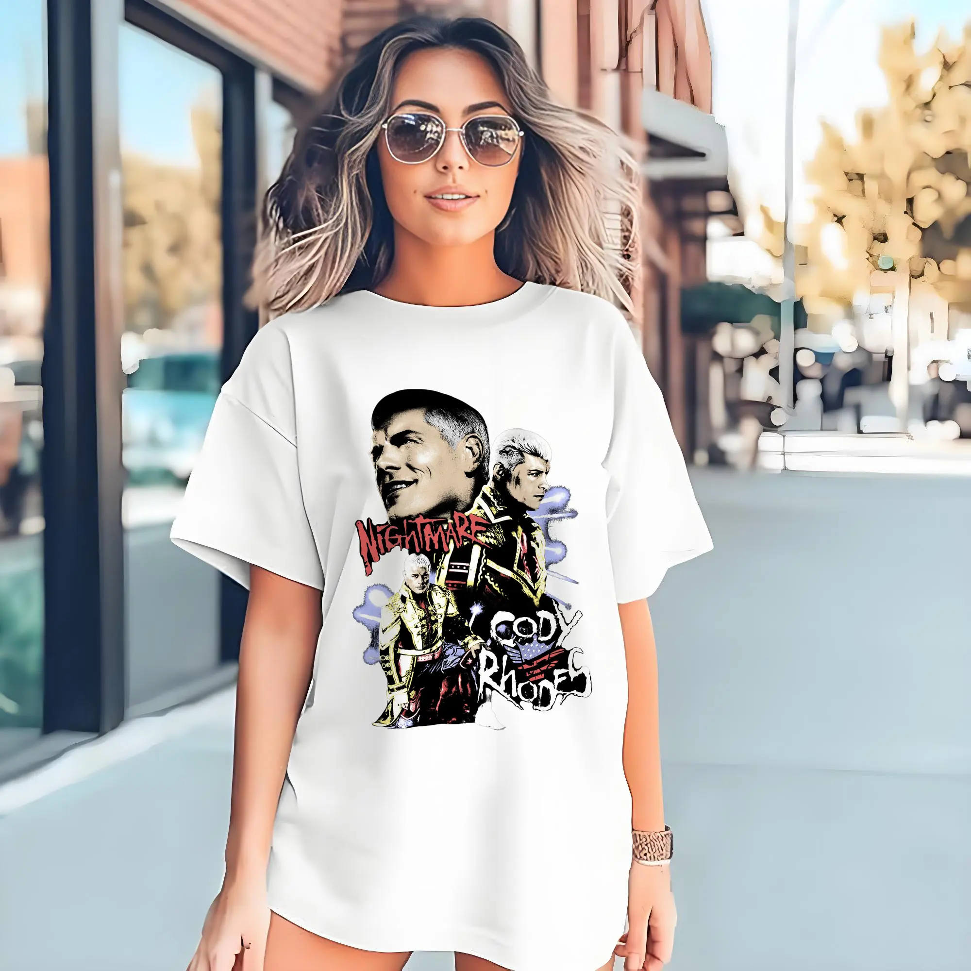 “Cody Rhodes WWE Nightmare” Hardcore Wrestling DIY Shirt