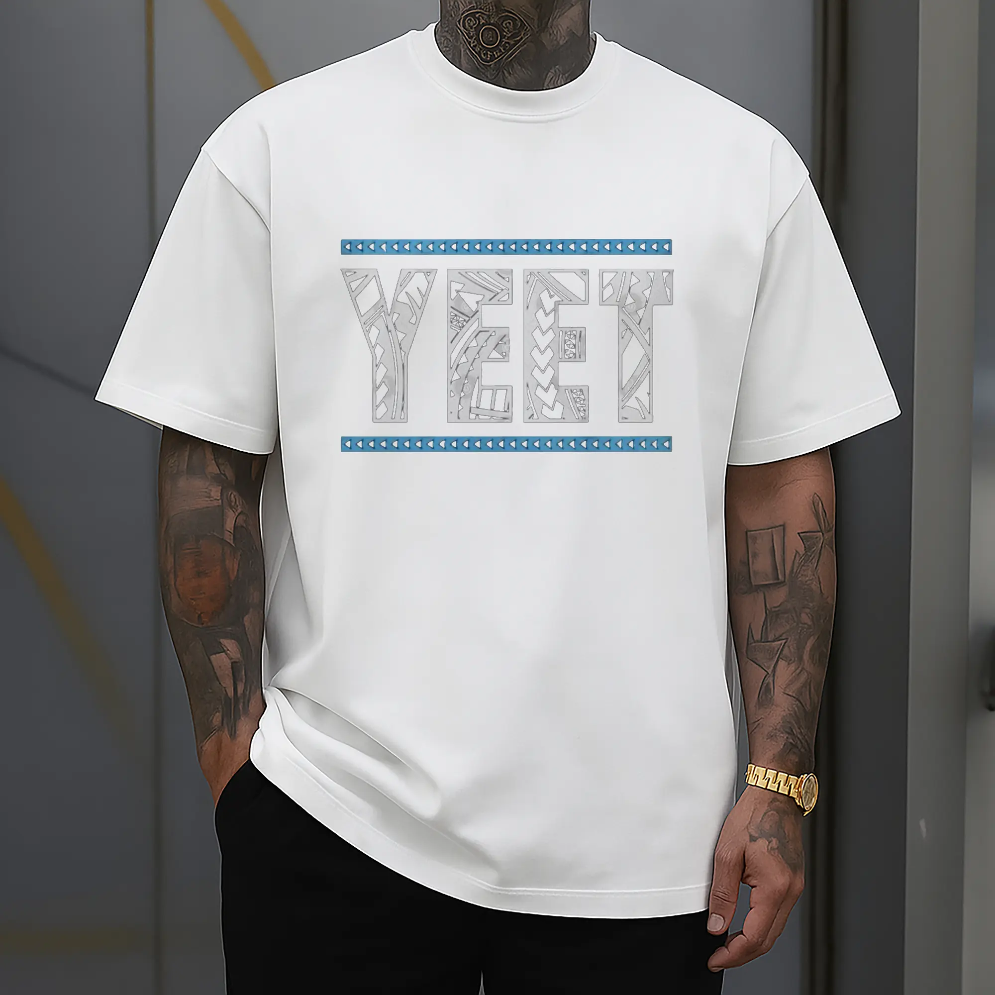 Jey Uso “YEET Geometric Art” Street DIY Shirt