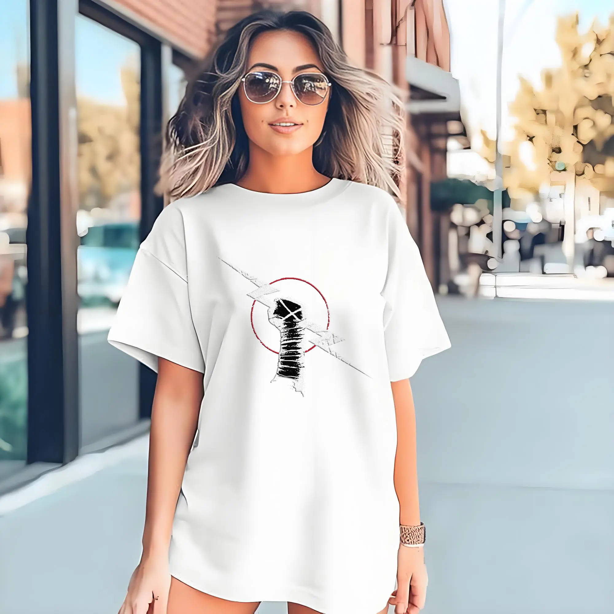 CM Punk Hardcore Fist & Lightning Rebellious DIY Shirt