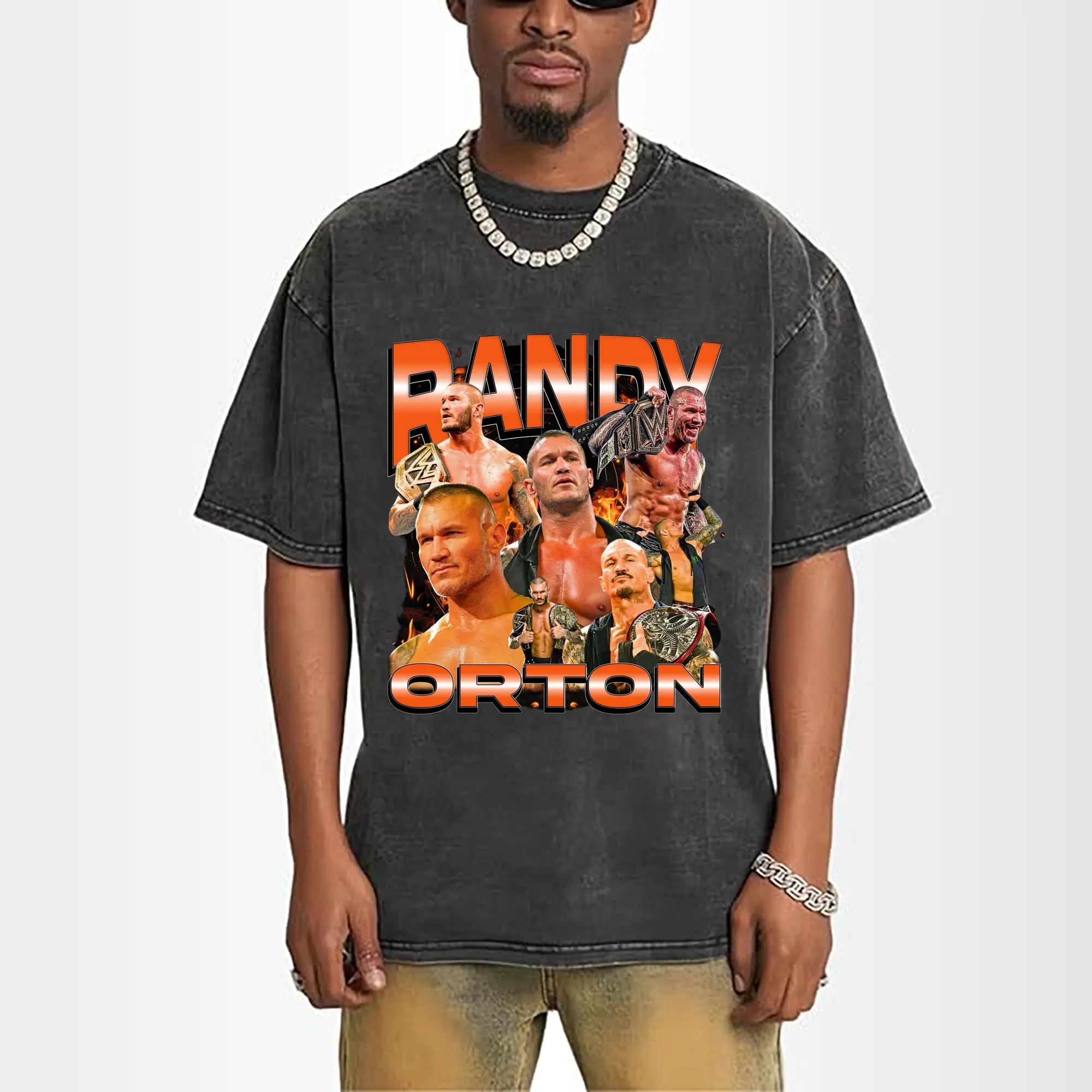 Randy Orton WWE Legend Collage DIY Shirt
