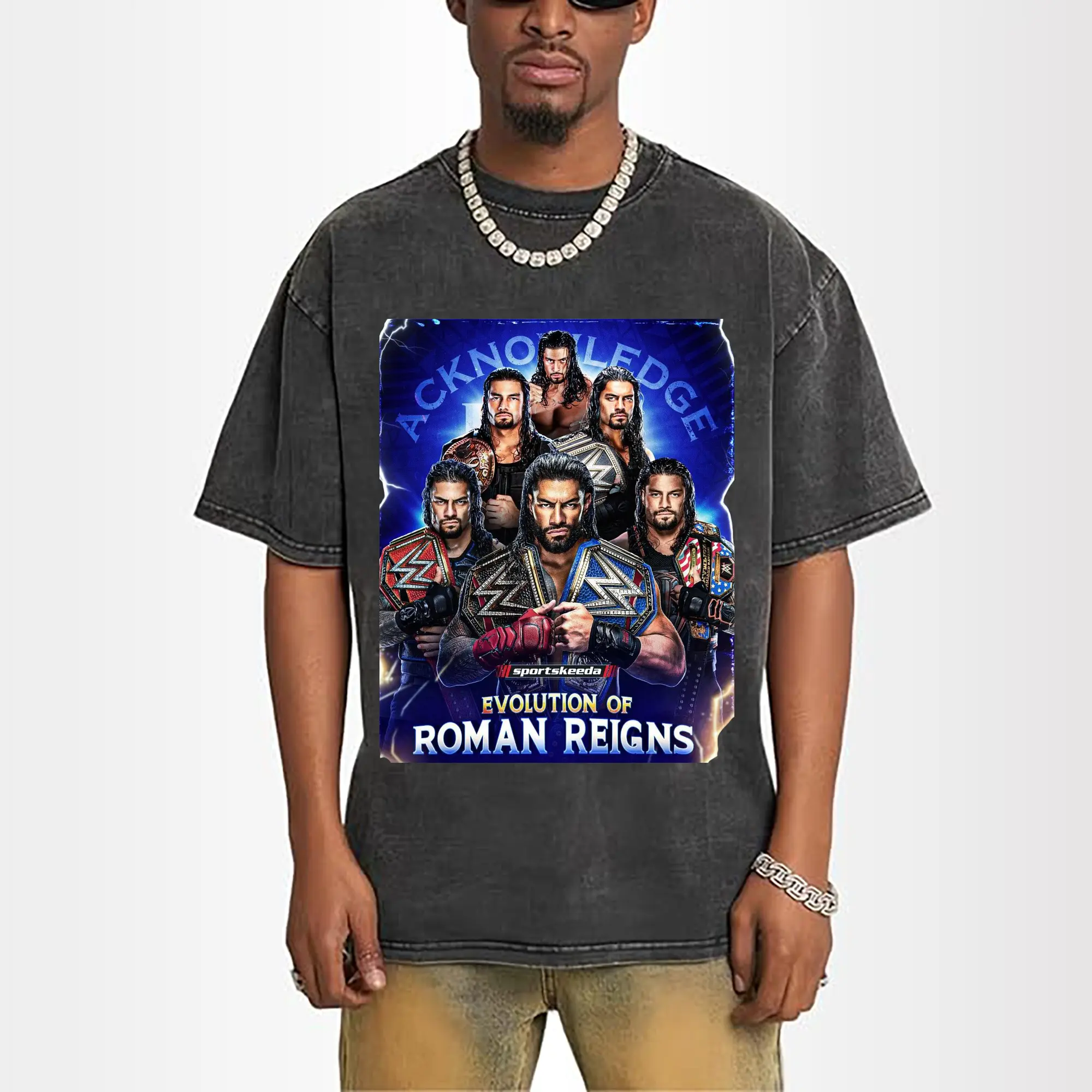 Roman Reigns WWE Evolution Champion DIY Shirt