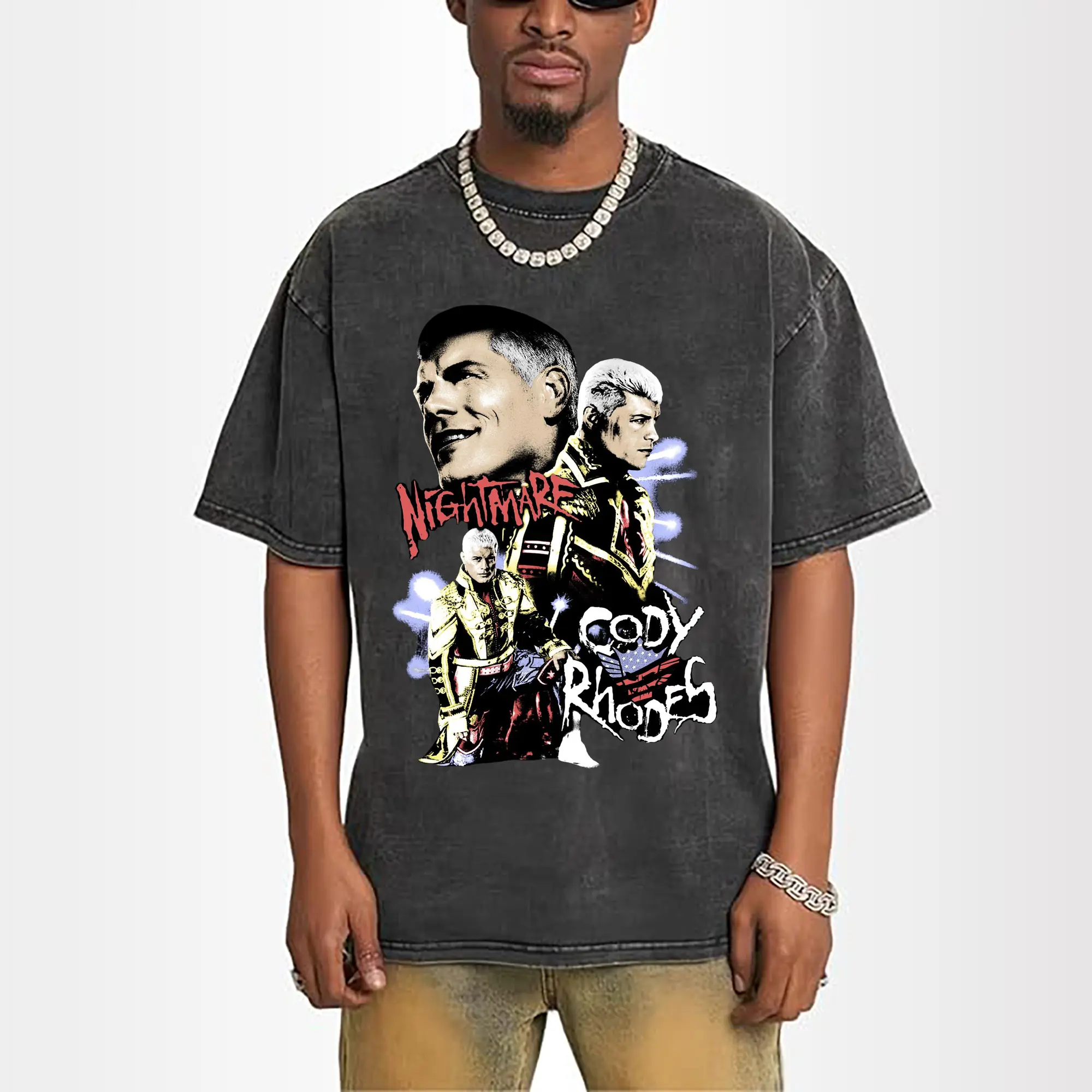 “Cody Rhodes WWE Nightmare” Hardcore Wrestling DIY Shirt