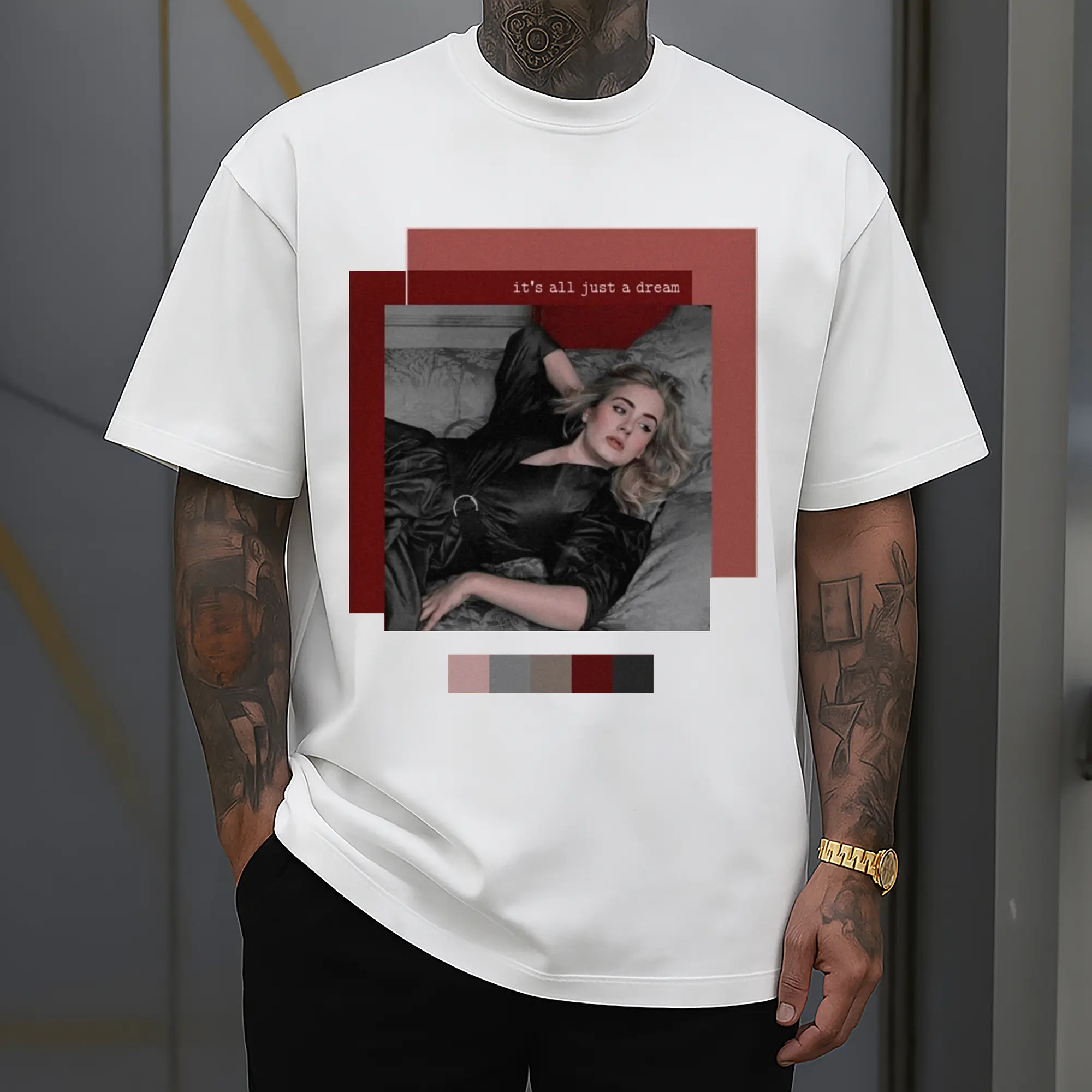 Adele Ancient collage art style