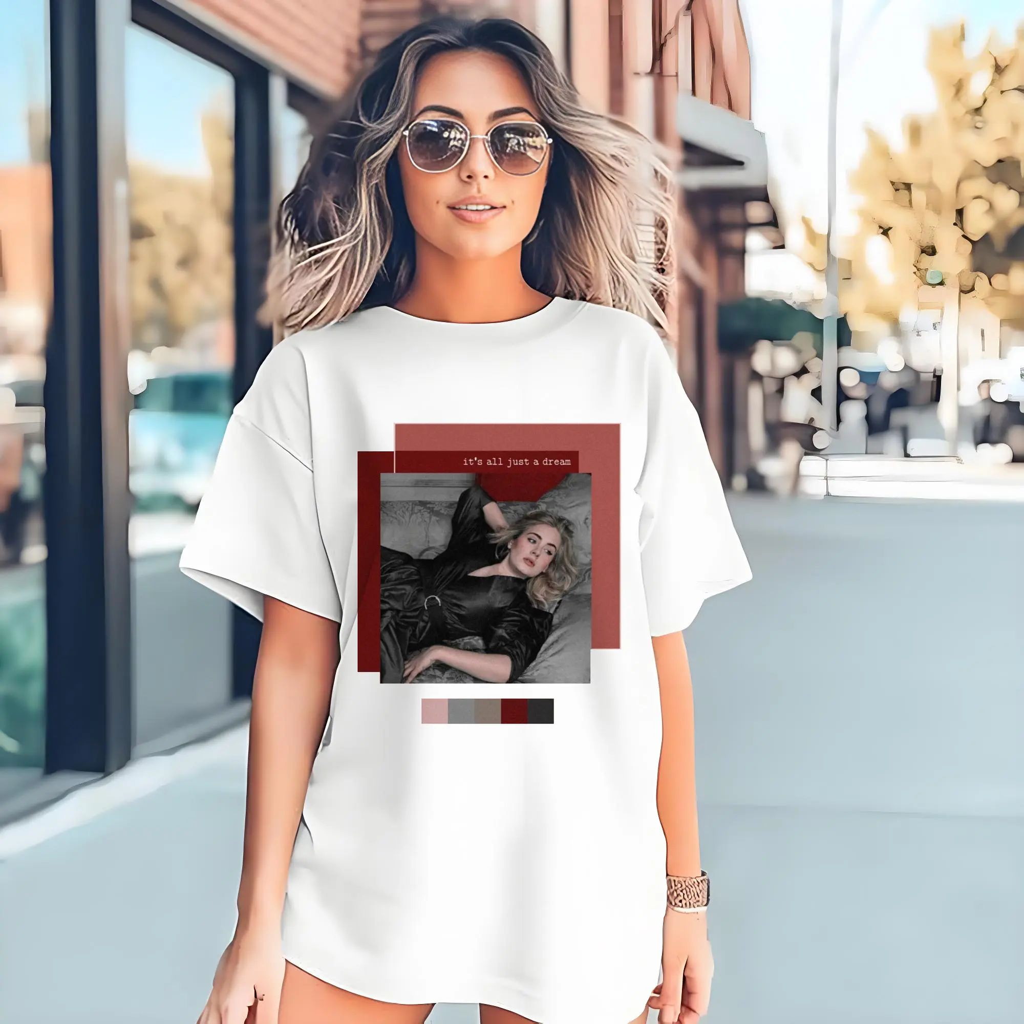 Adele Ancient collage art style