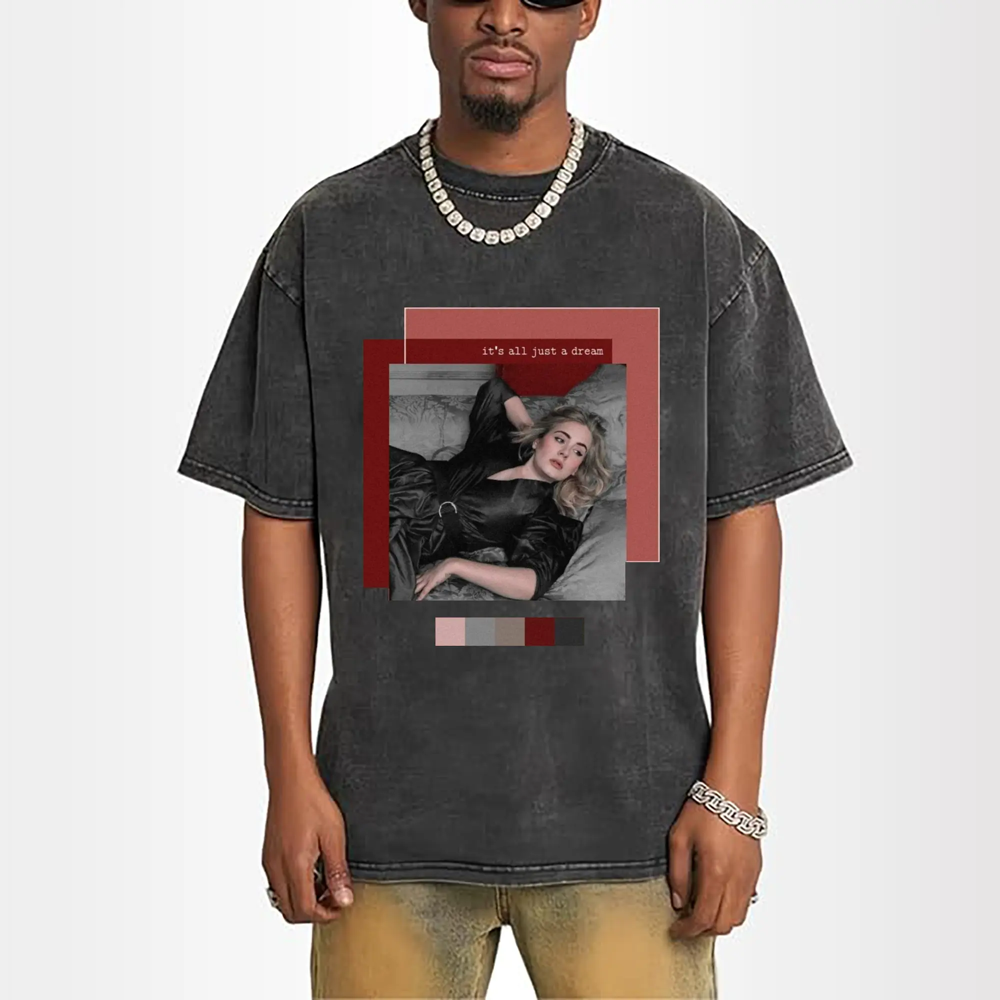 Adele Ancient collage art style