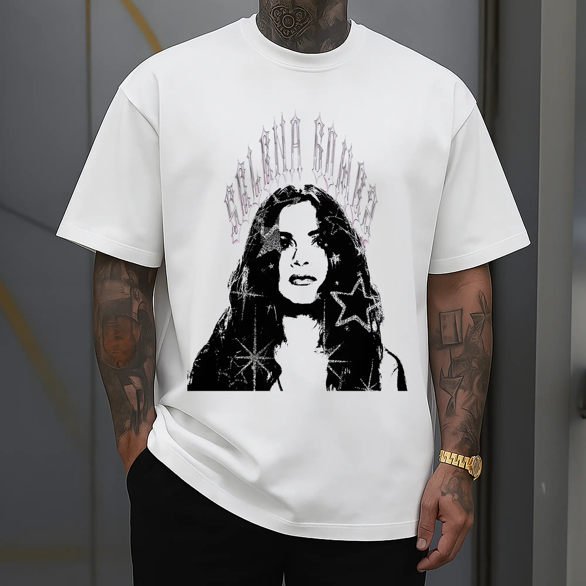 Selena Gomez Black & White Pop Art DIY