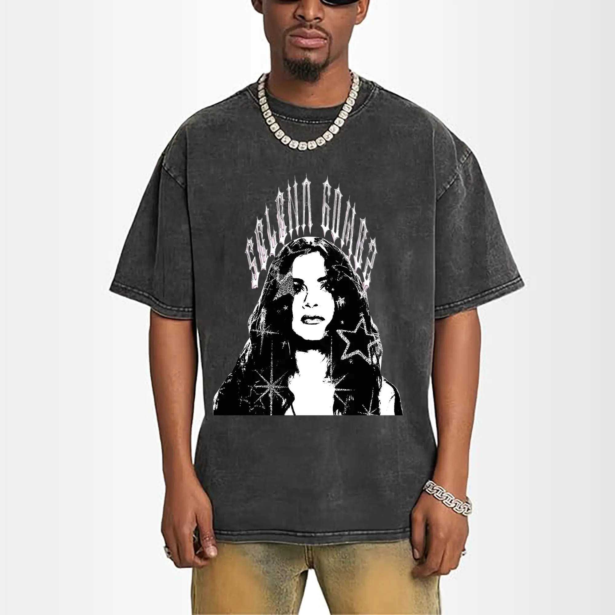 Selena Gomez Black & White Pop Art DIY