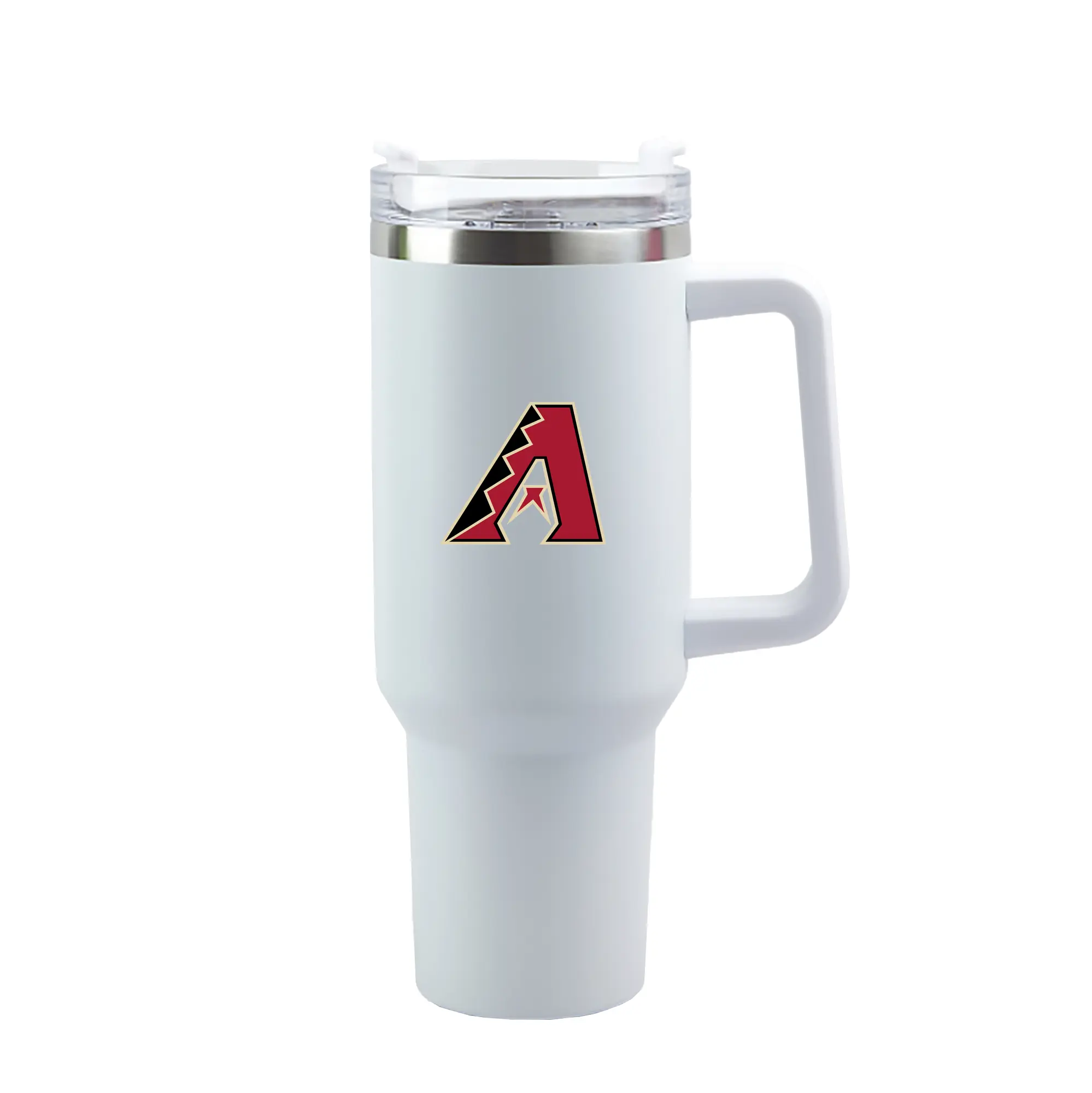 ArizonaDiamondbacks Team Logo - 40oz Handle Car Tumbler – Durable Stainless Steel Travel Mug With UV Print – Double Wall Insulated, Fits Most Car Cup Holders