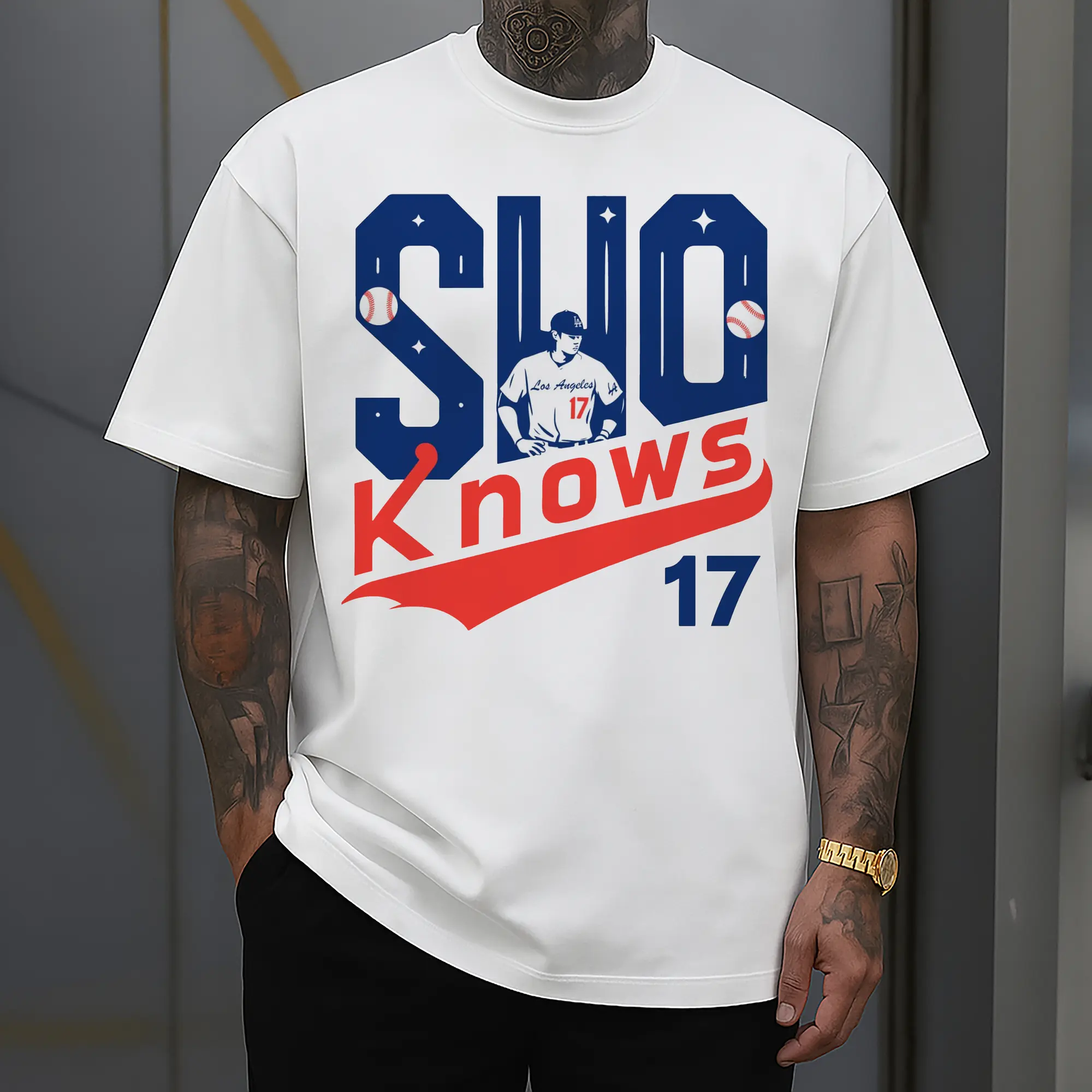 Shohei Ohtani “SUO KNOWS” Los Angeles Dodgers DIY Shirt