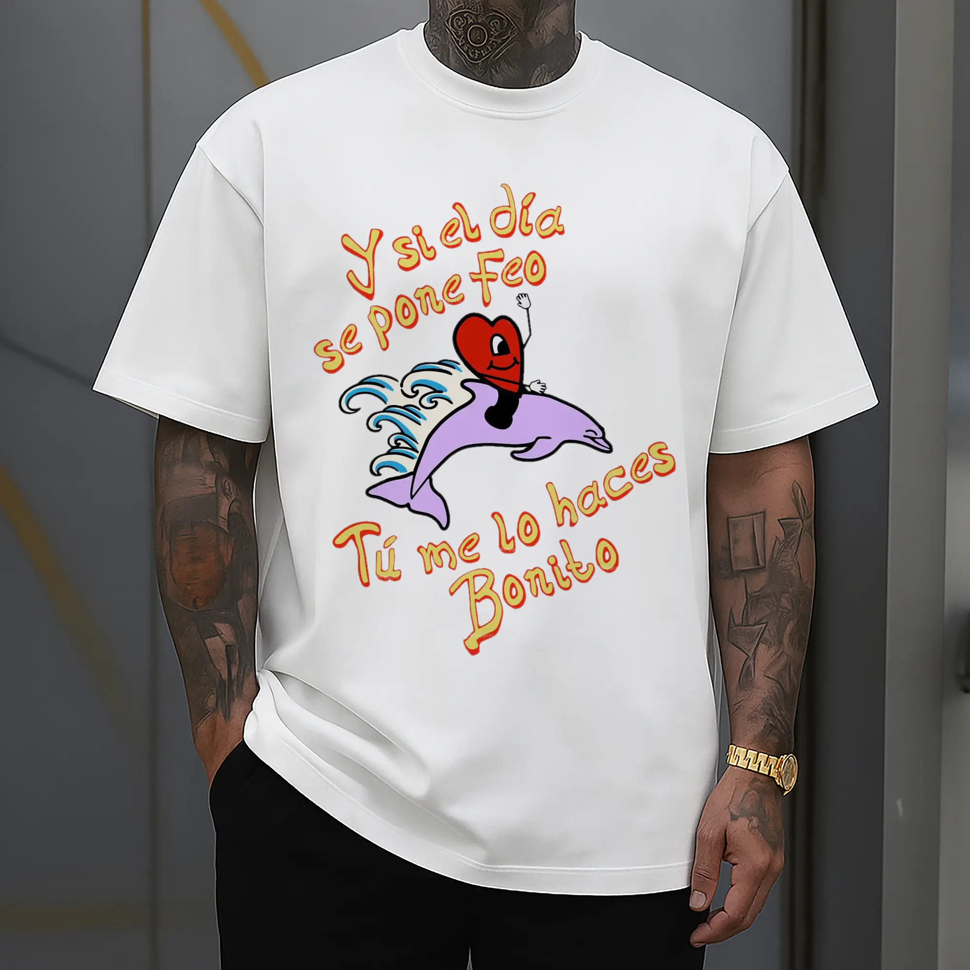Bad Bunny “Y si el día se pone feo, Tú me lo haces Bonito” Shirt