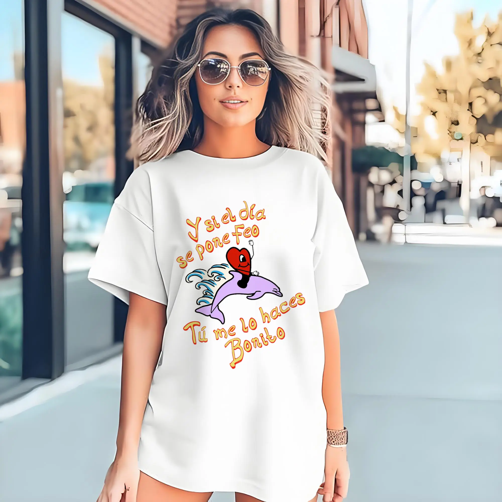 Bad Bunny “Y si el día se pone feo, Tú me lo haces Bonito” Shirt