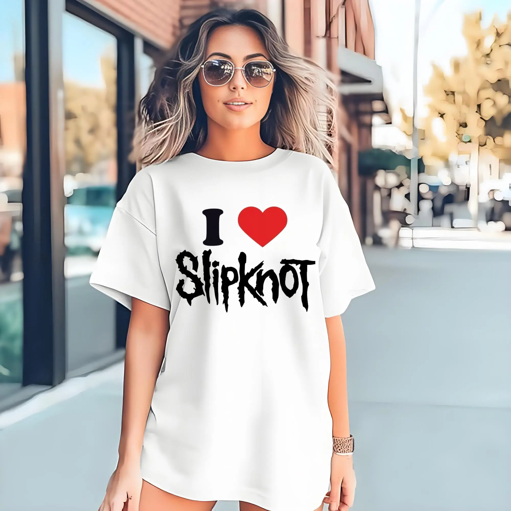 I LOVE Slipknot Slogan DIY Shirt