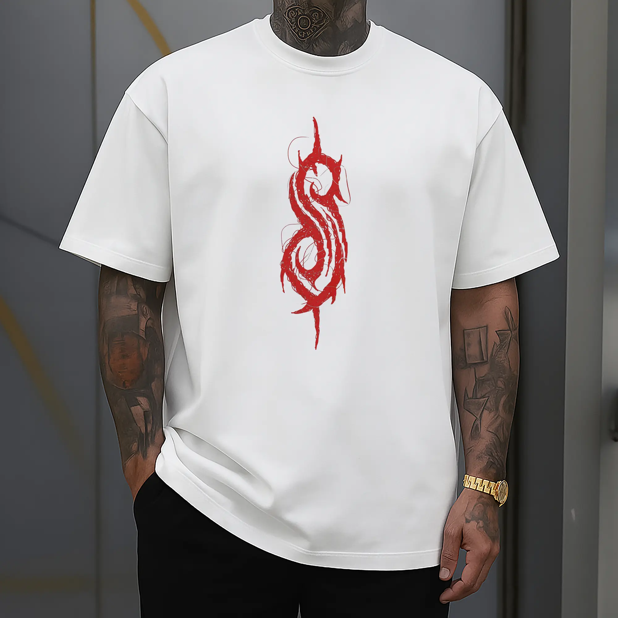 Slipknot Red Logo DIY Shirt