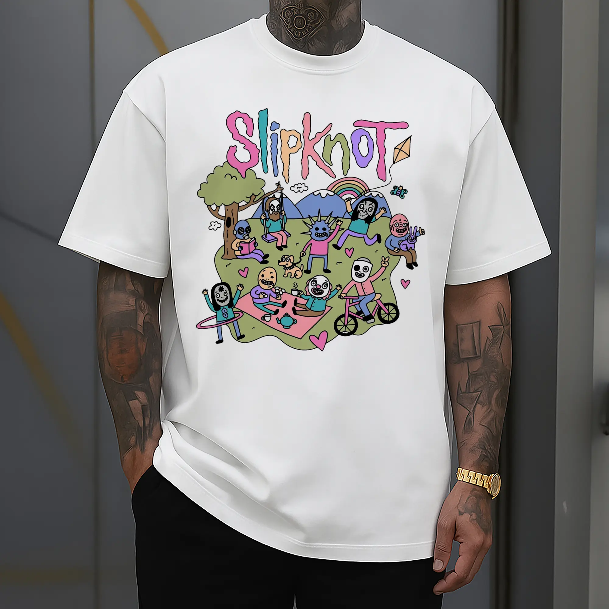Slipknot Cute Cartoon DIY Shirt