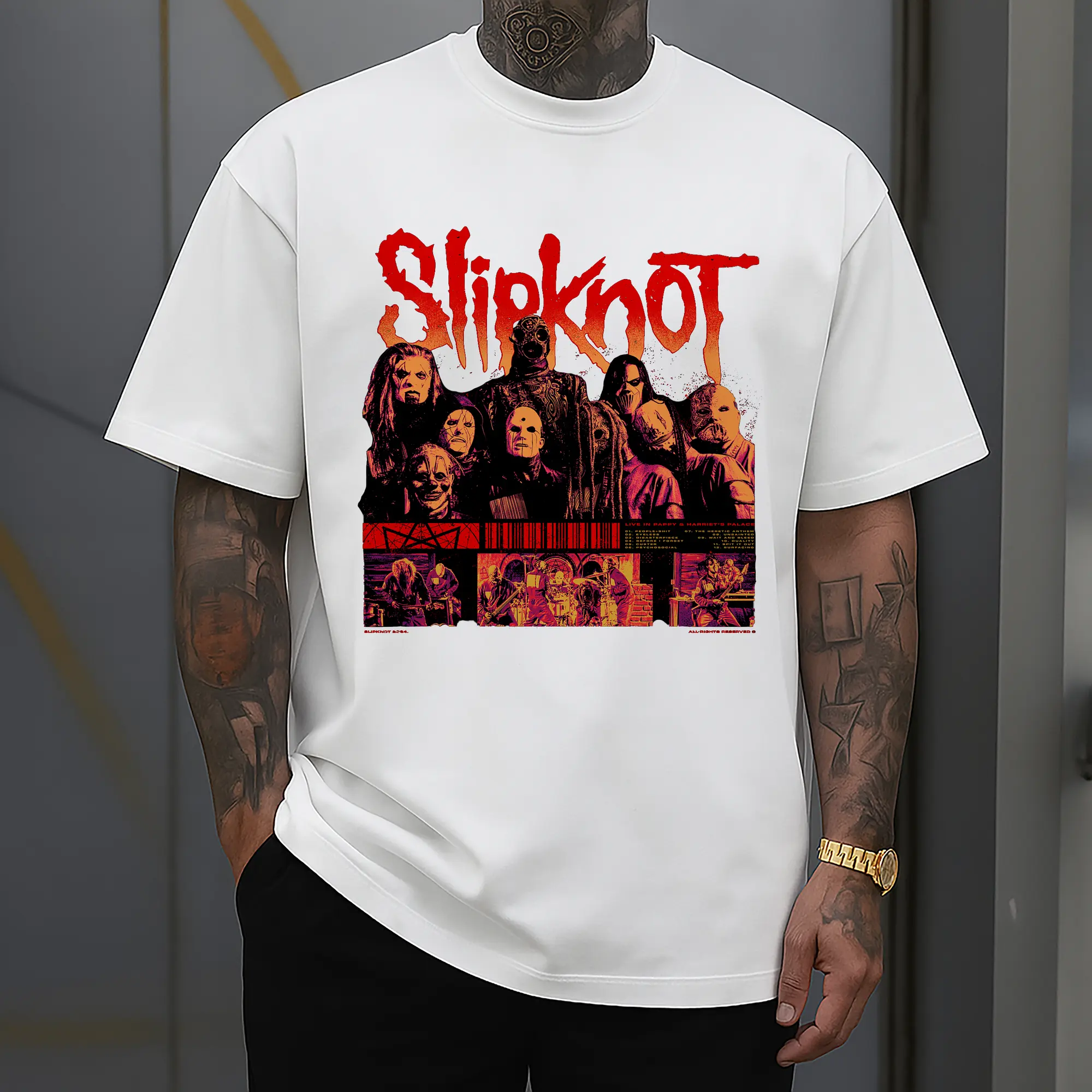 Slipknot Nu-Metal Band Mask DIY Shirt