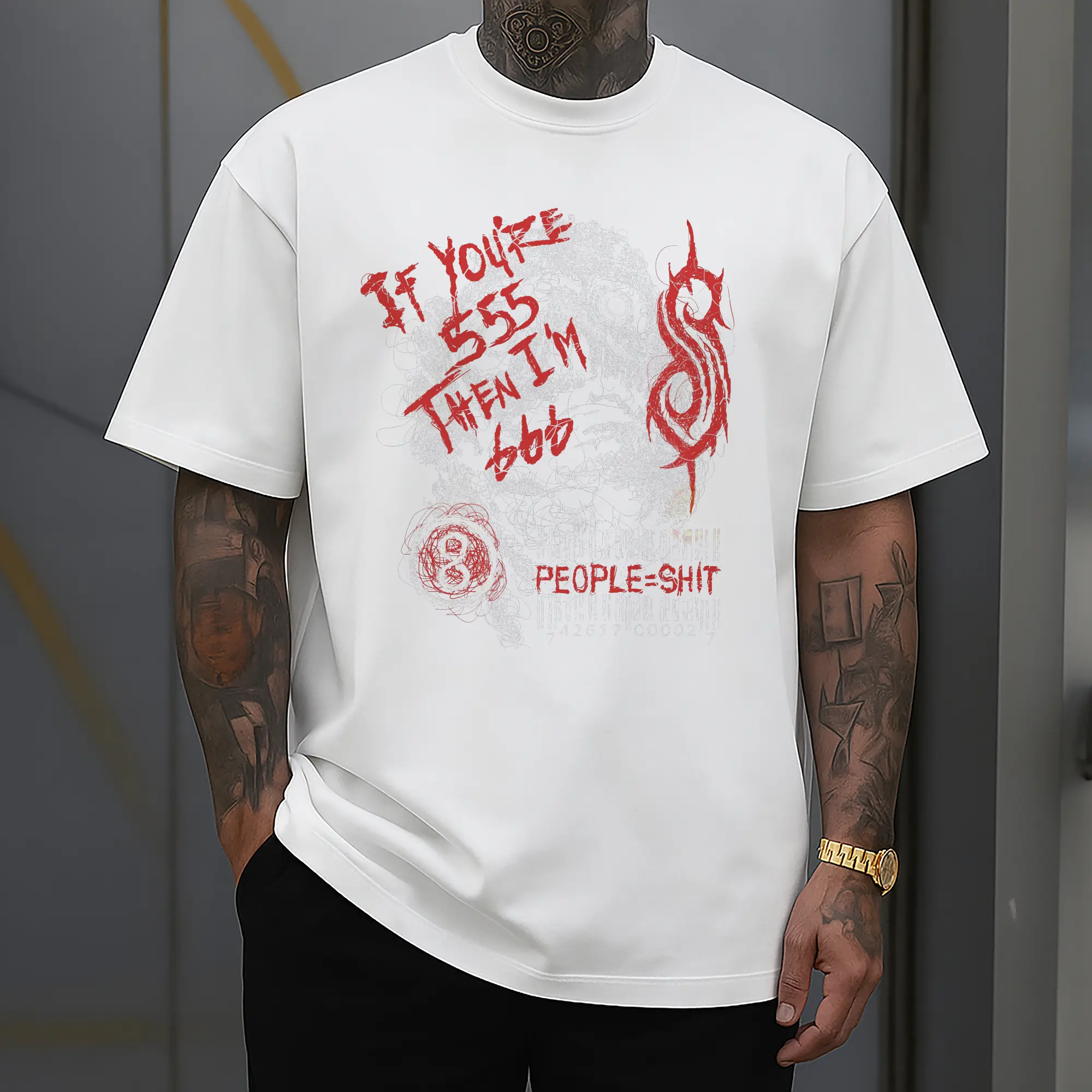 Slipknot Nu-Metal Rebel Quote DIY Shirt