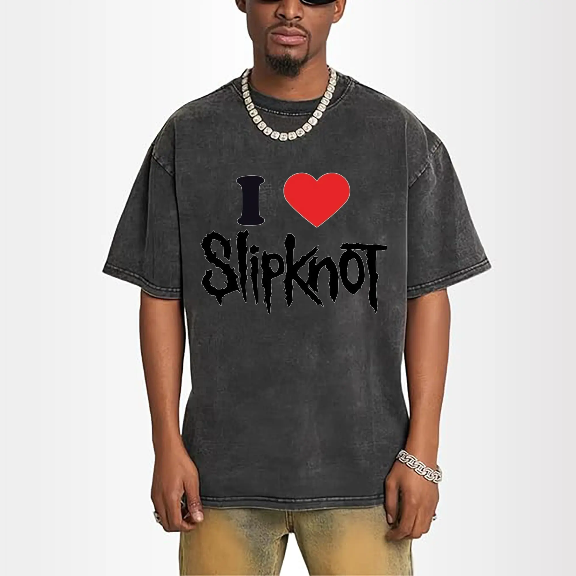 I LOVE Slipknot Slogan DIY Shirt