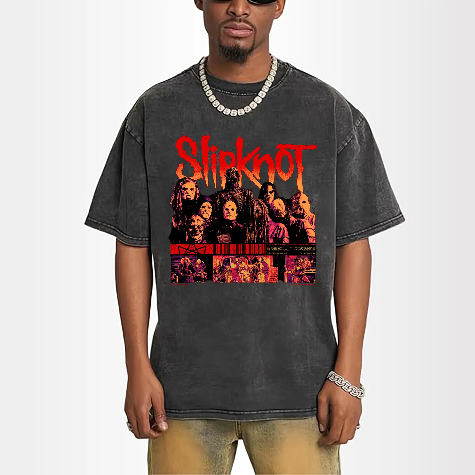 Slipknot Nu-Metal Band Mask DIY Shirt